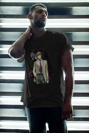 Erkek Siyah Anime Ryukkira 02 Oversize Tshirt TYC00135248056