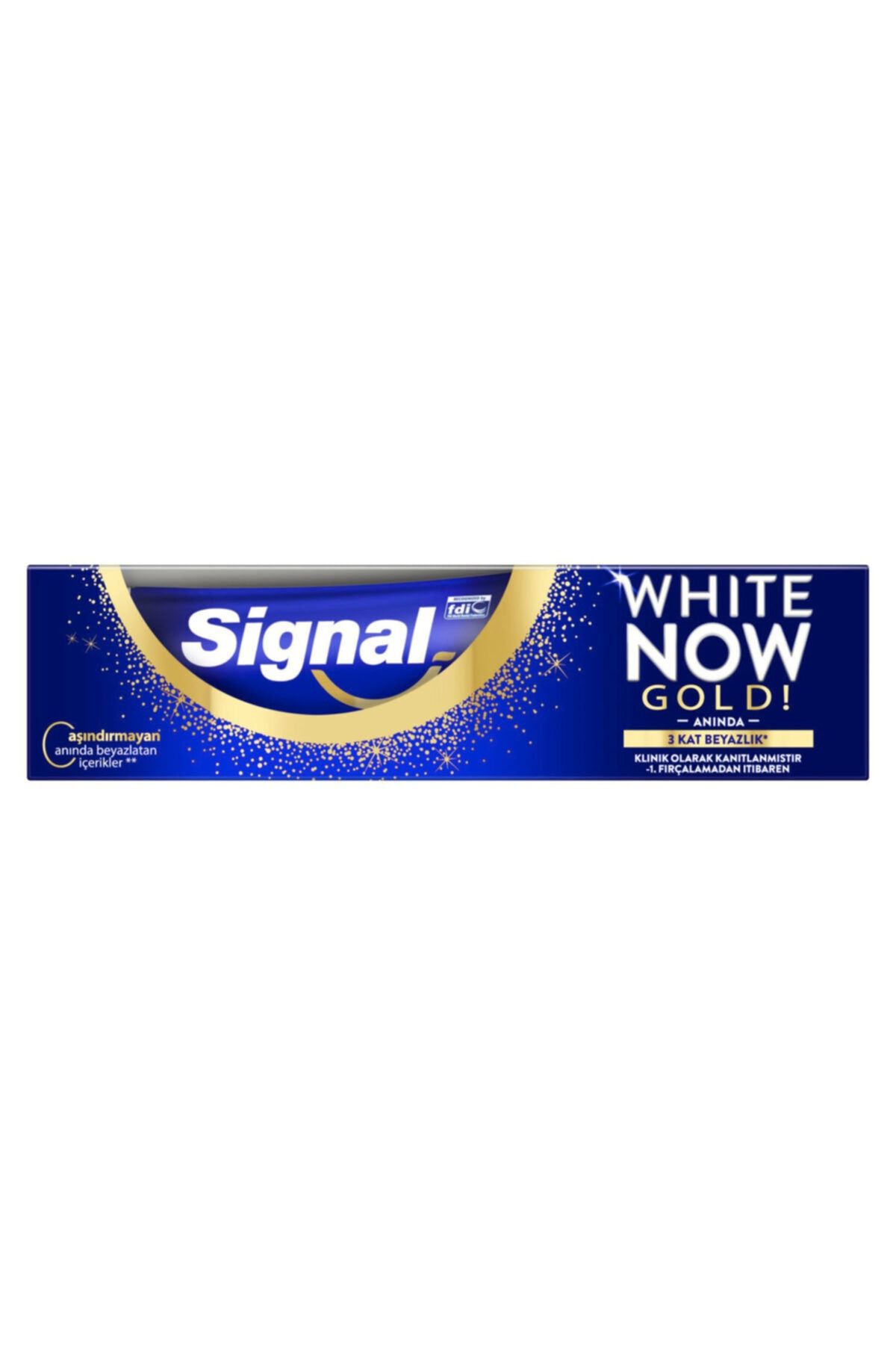 Signal-معجون أسنان أبيض - لون ذهبي 75 مل 1