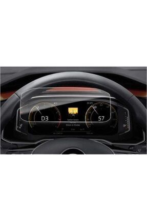 Volkswagen T Roc İçin Uyumlu Dijital Gösterge Panel 9H Ekran Koruyucu OLEDVTROCDGPEK1