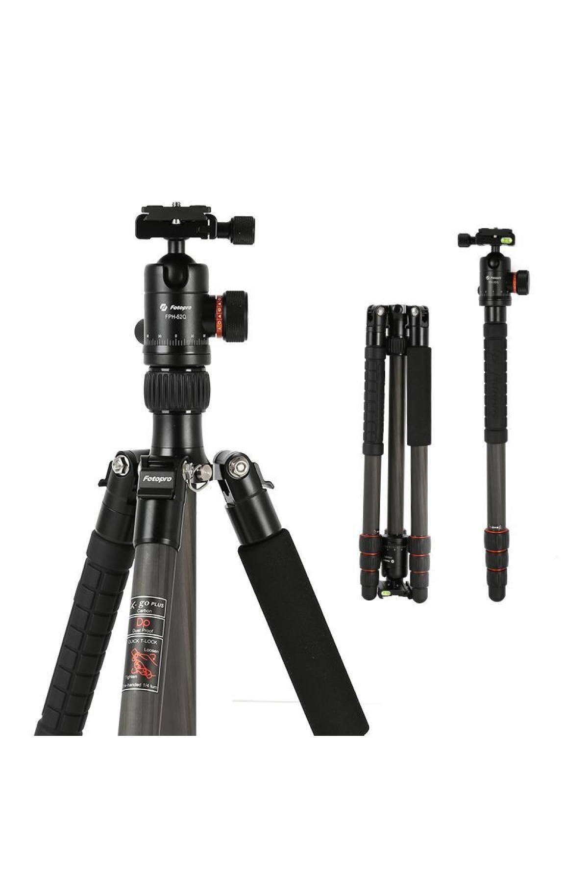 X-go Plus Profesyonel Tripod & Monopod Karbon Fiber Serisi 1575mm