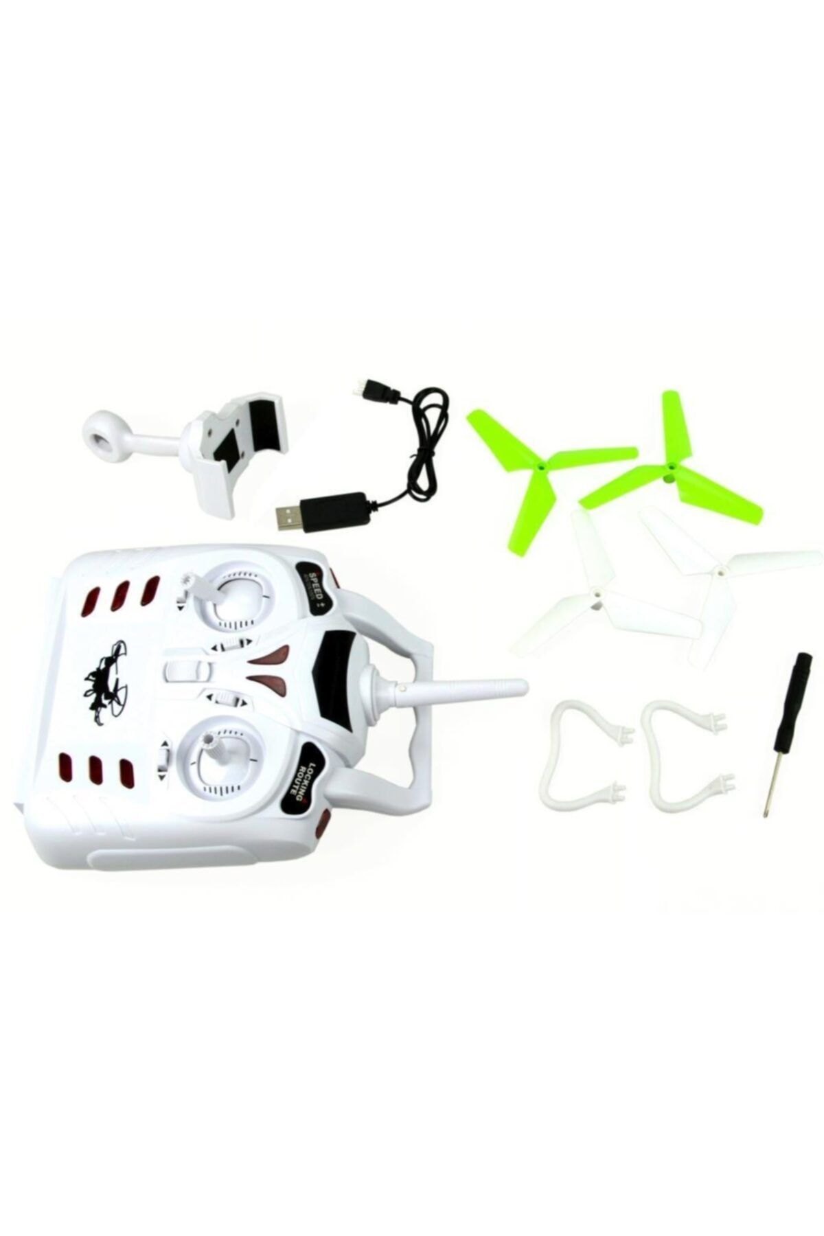 hediyecik Uzaktan Kumandalı Telefon Bağlanabilir Wifi Kameralı Yd212 Drone 4kanal 2.4 Ghz NY10081