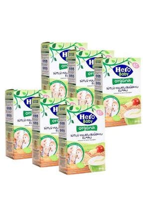 Hero Organik Sütlü Buğday Yulaf Elmalı 200 Gr - 6'lı Set 8681080599442_6