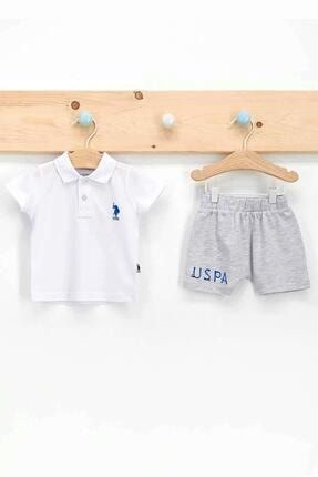 U S Polo Assn U S Polo Assn 2 Li Sortlu Takim Erkek Bebek Beyaz Fiyati Yorumlari Trendyol