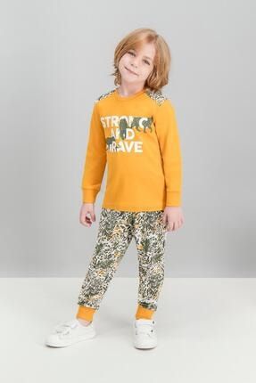 Brave Tiger Kayısı Erkek Çocuk Pijama Takımı RP1504-C-V2