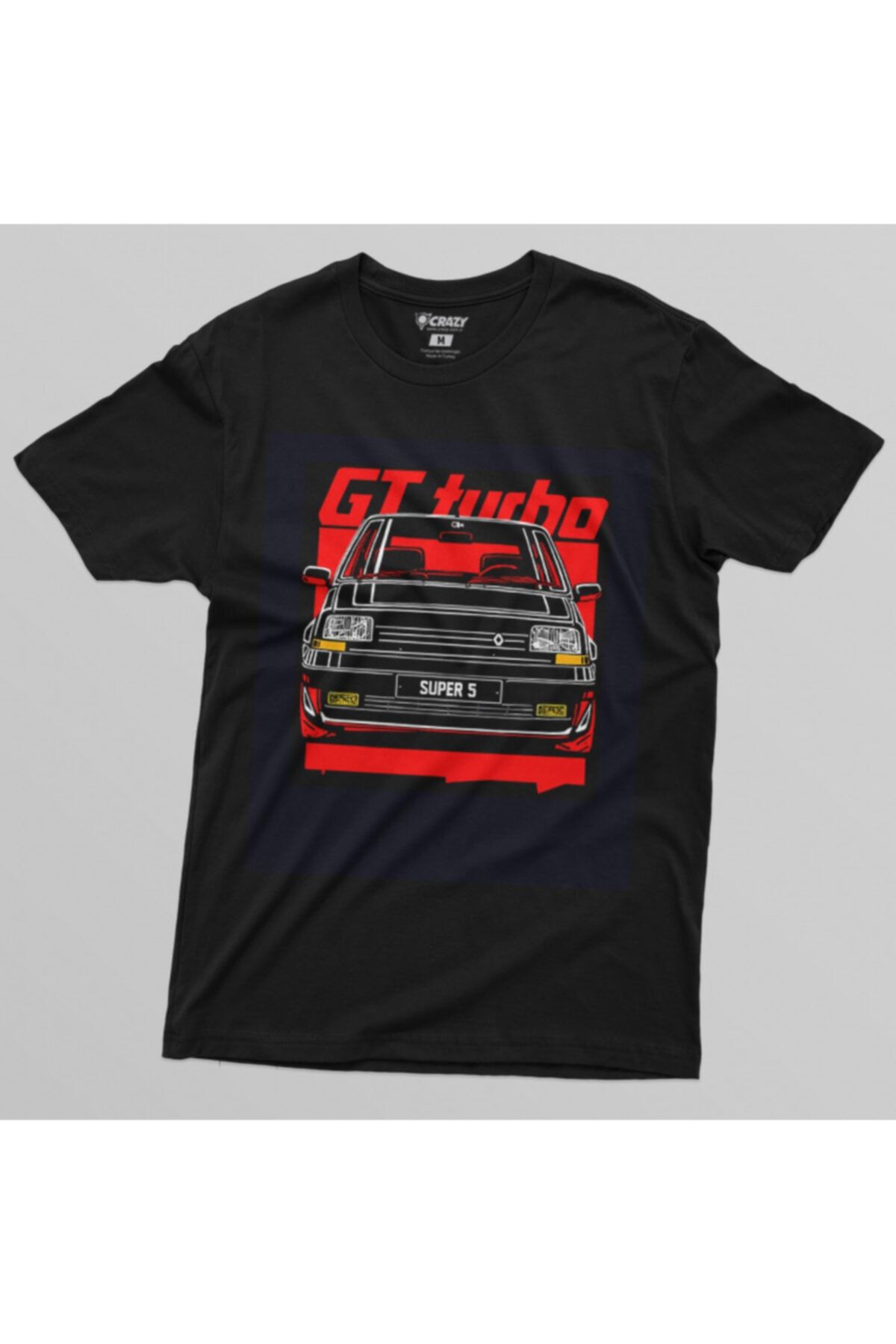 Crazy-Tricou cu imprimeu Renault negru pentru bărbați 4