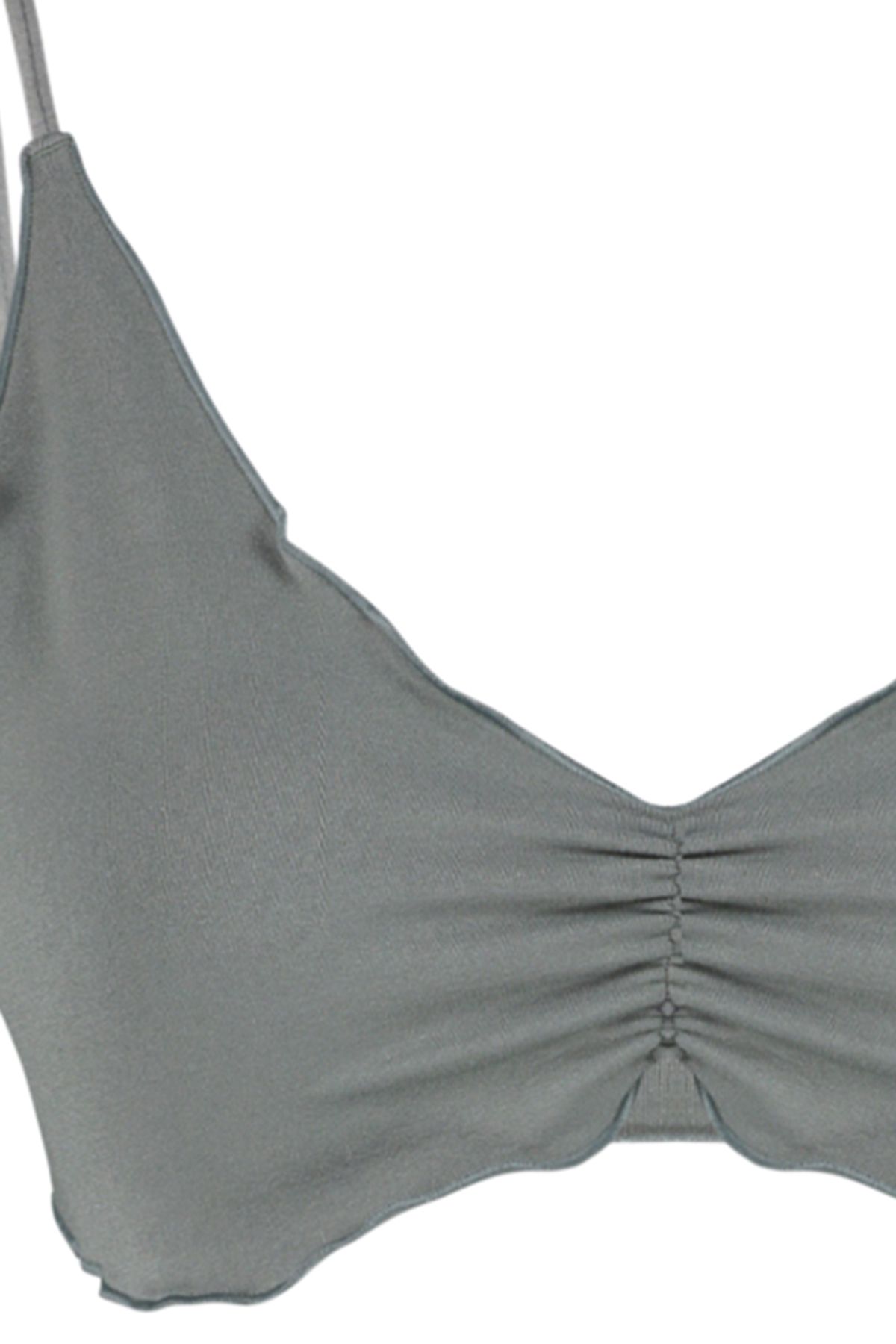 Trendyol Collection-Šedá bezešvá podprsenka Bralette - THMAW24SU00033 7