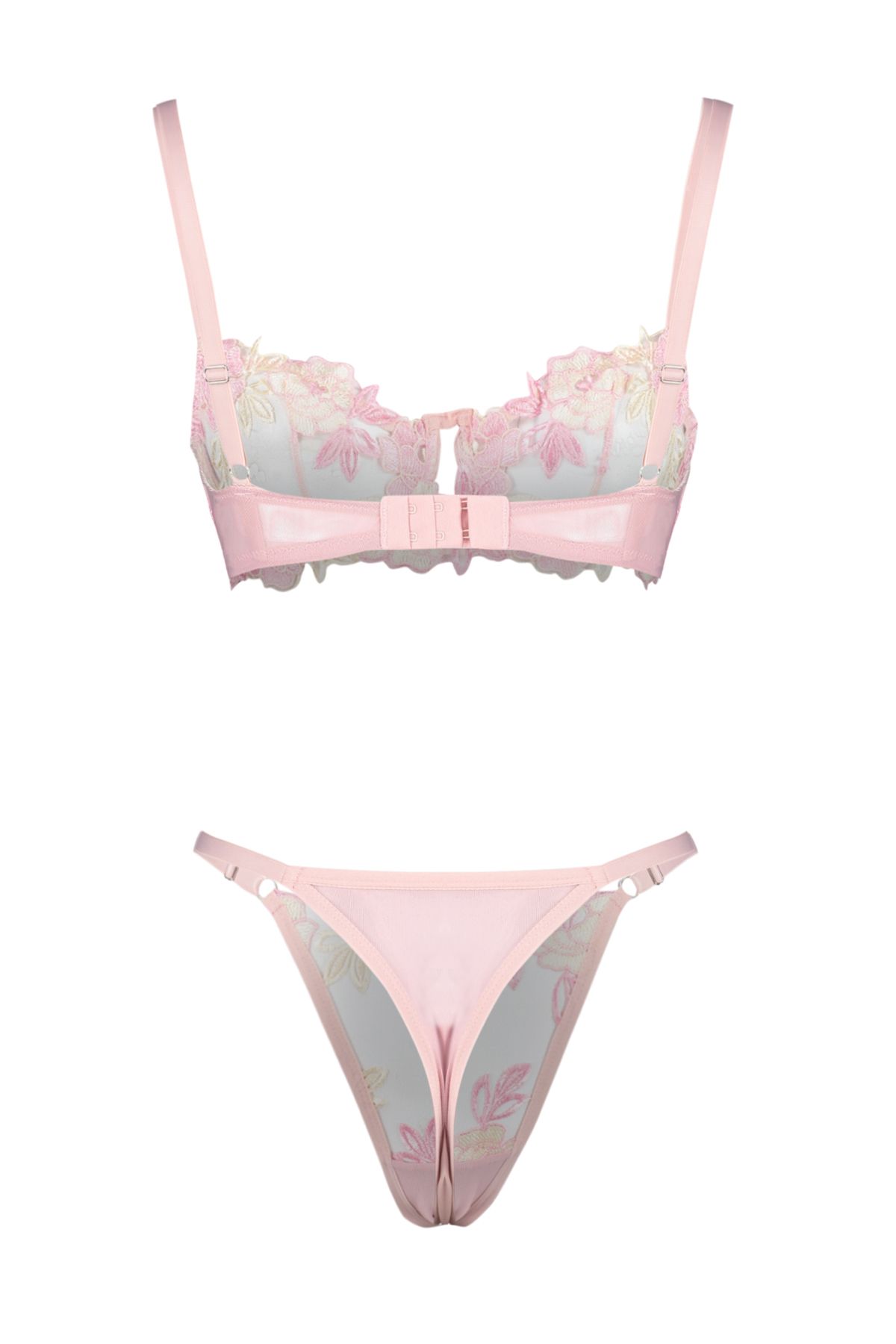 Trendyol Collection-Rosa Wäscheset mit Seilträgern und Spitze – THMAW24CC00014 13