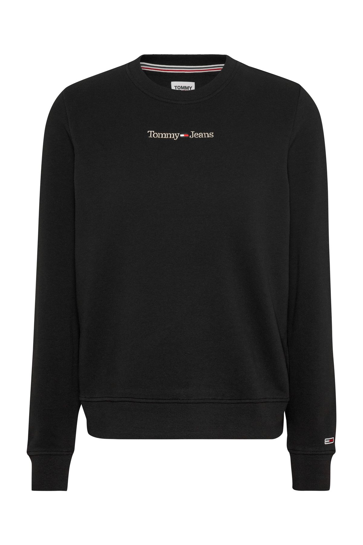 Regular Black - Trendyol - Tommy Hilfiger Sweatshirt fit -