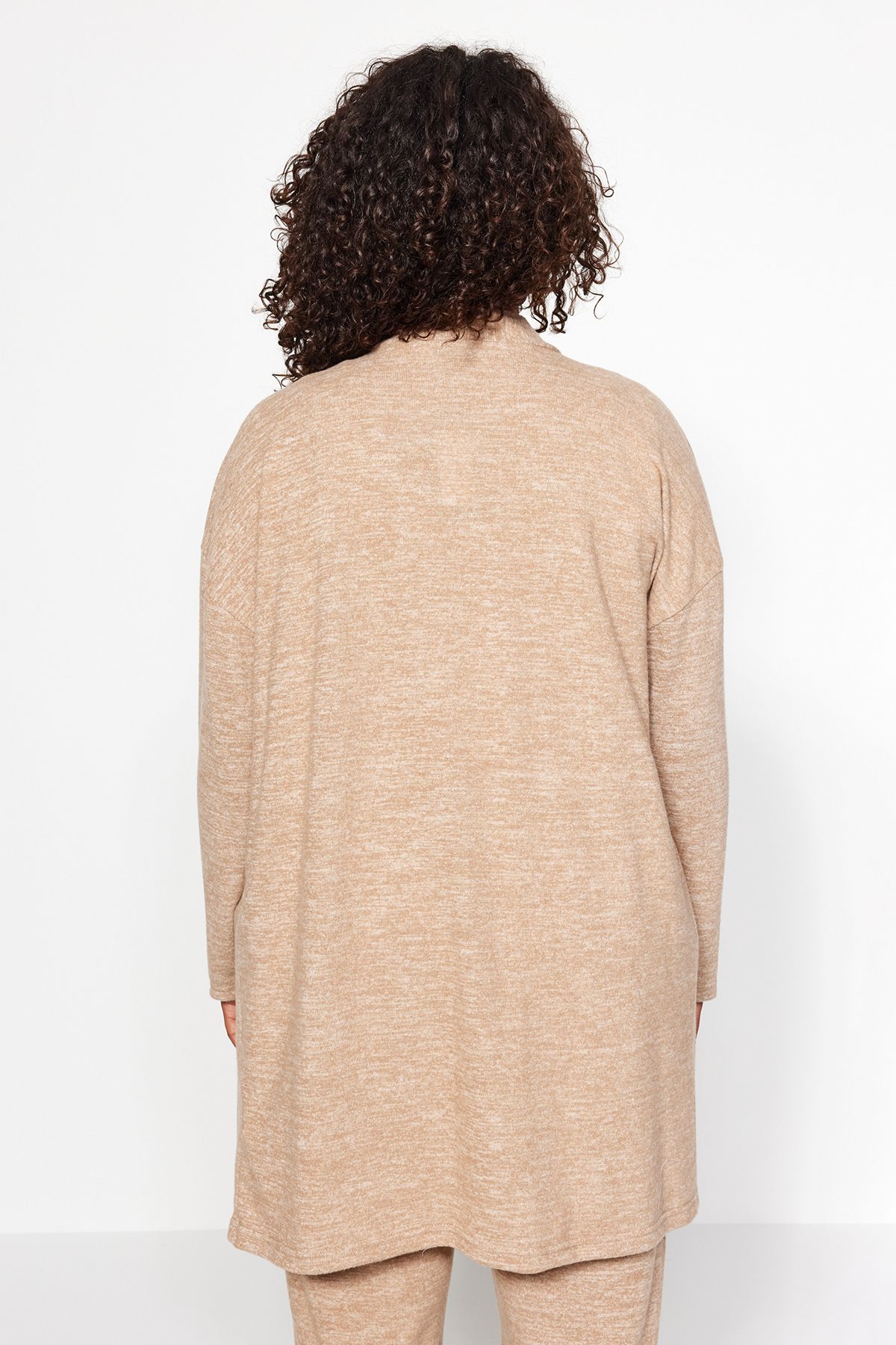 Trendyol Curve-Μπεζ Oversize Soft Plus Size Σετ 3 τεμαχίων - TBBAW24CP00022 4