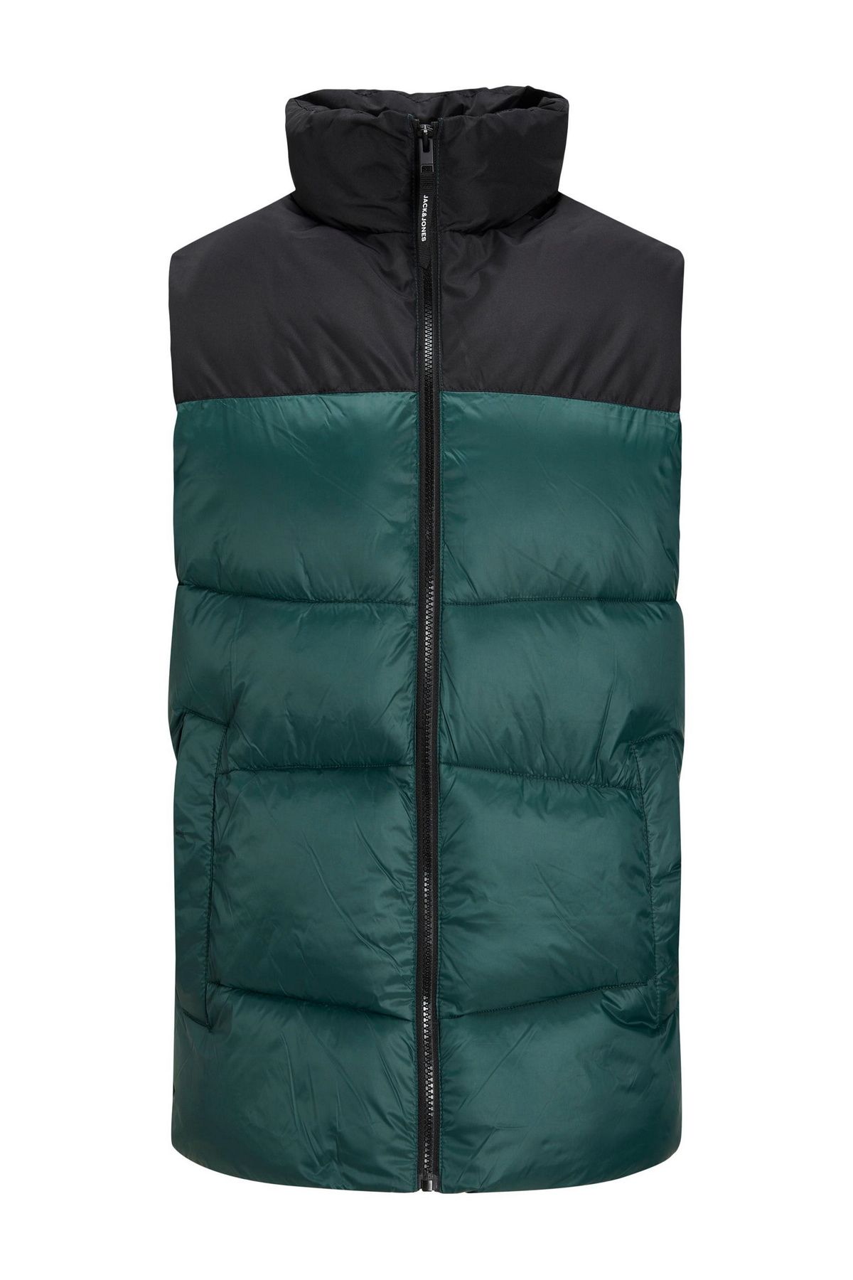 Jack & Jones-Gefütterte Herrenweste BODYWARMER mit hohem Kragen und seitlichen Eingrifftaschen 1