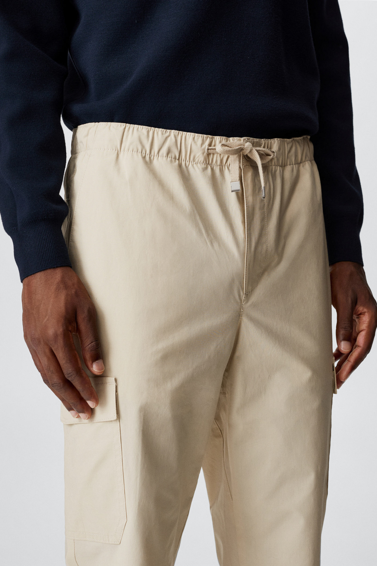 شلوار مردانه بژ منگوMANGO Man | 37000648 اورجینال - تصویر 6