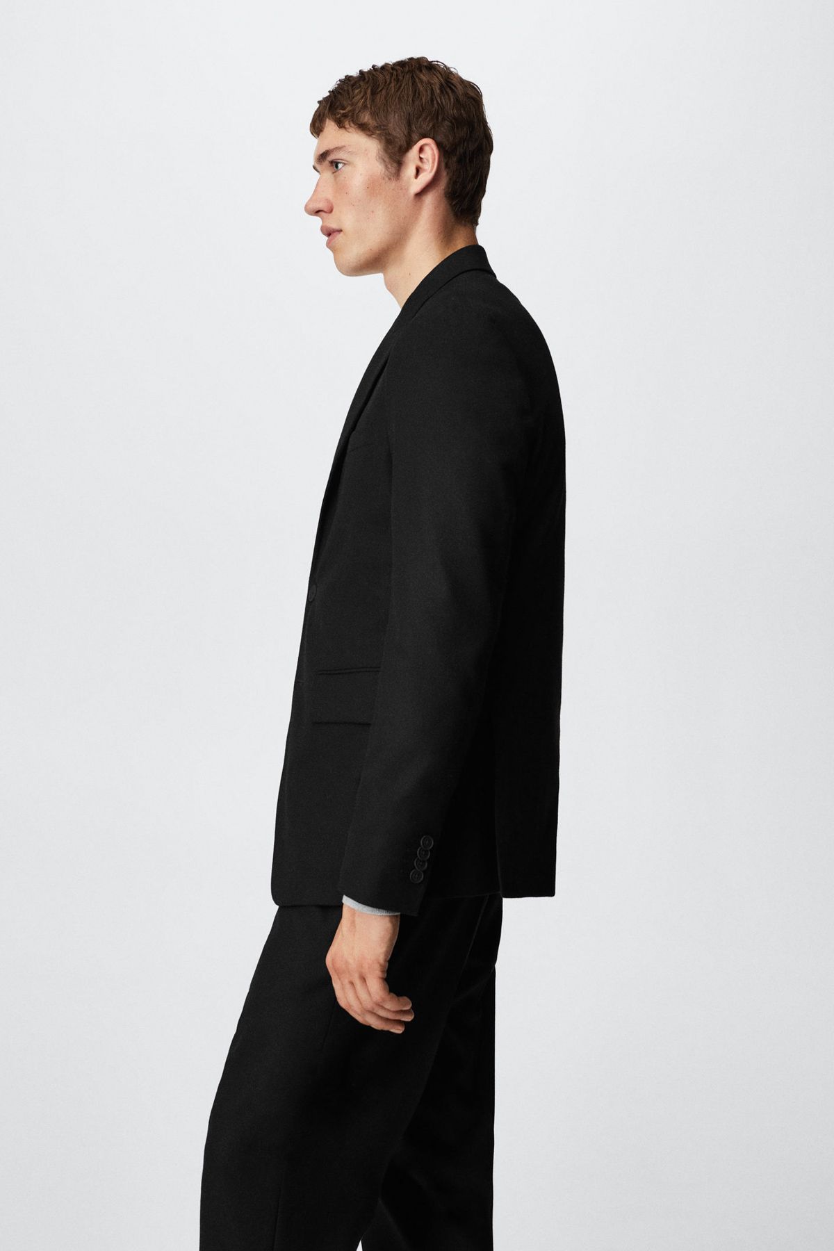 MANGO Man-37027105 Jacken und Blazer Schwarz 6