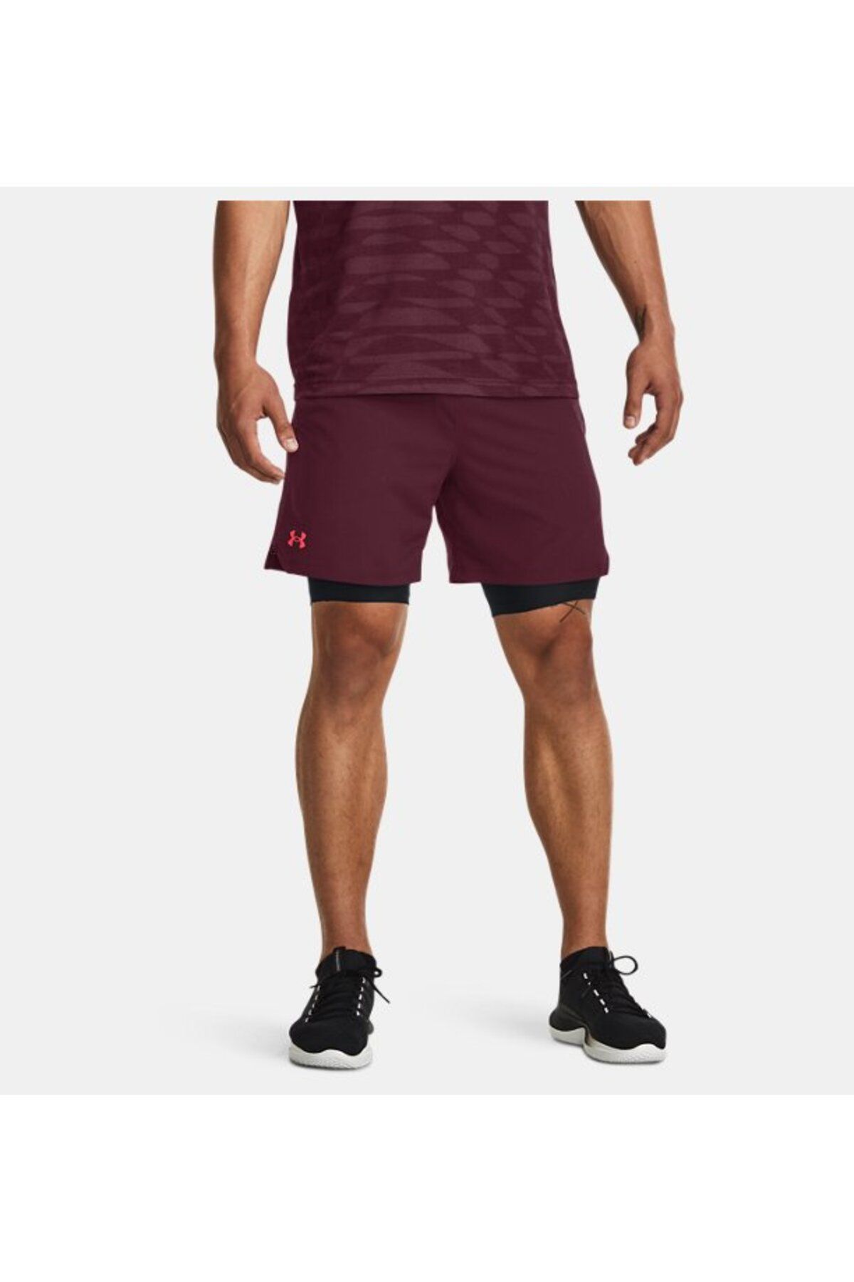 شورت ورزشی قرمز مردانه های ناپدید شده بافندگی 6 اینچ 1373718 600 Under Armour