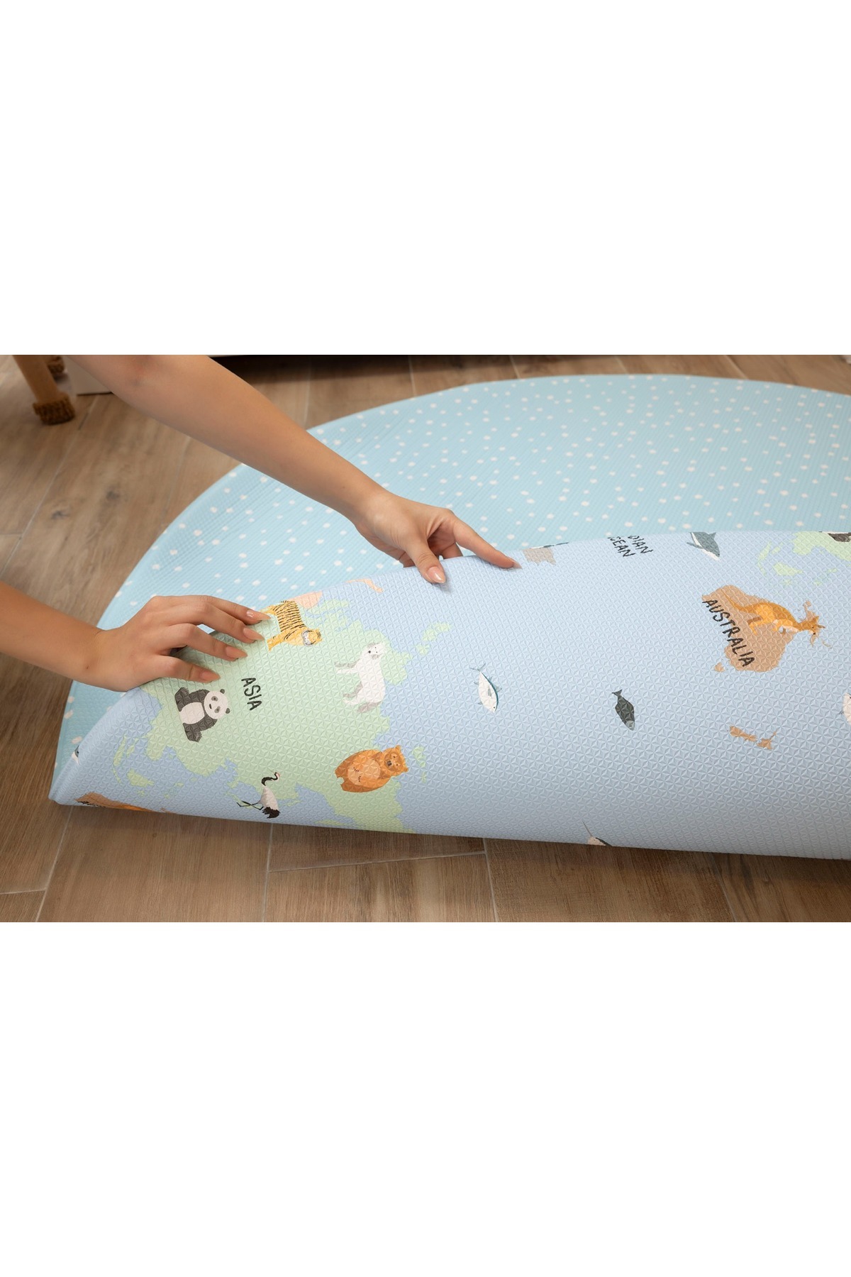 OGGİA World Map Premium Oyun Matı / Halısı 135cm*12mm Mat029 fotoğrafı 5 (önizleme)