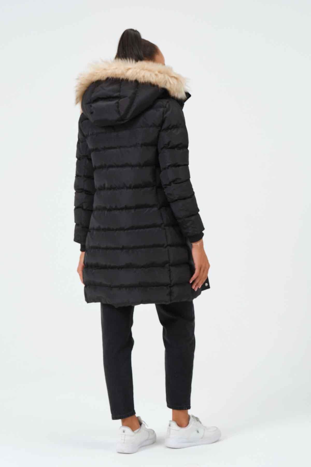 Mid weight down long parka cheap calvin klein