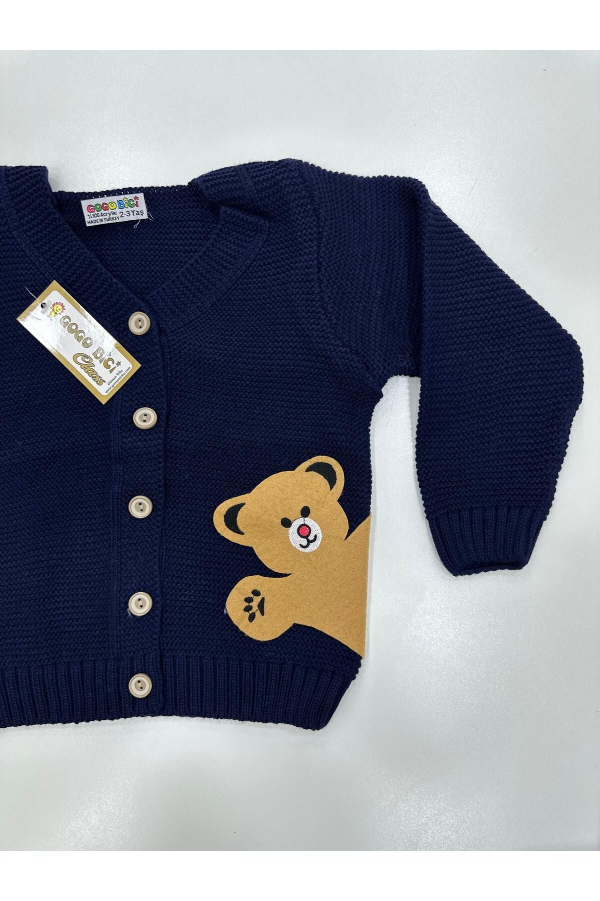 gogo bici-Teddy Bear Model Knitwear Cardigan 5