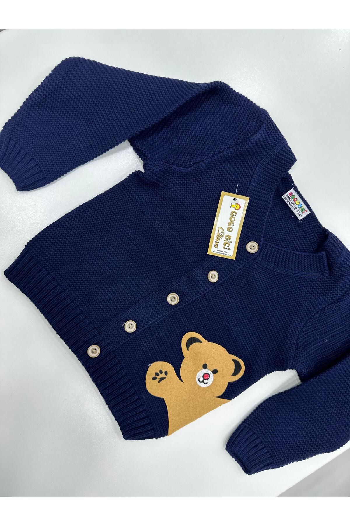 gogo bici-Teddy Bear Model Knitwear Cardigan 2