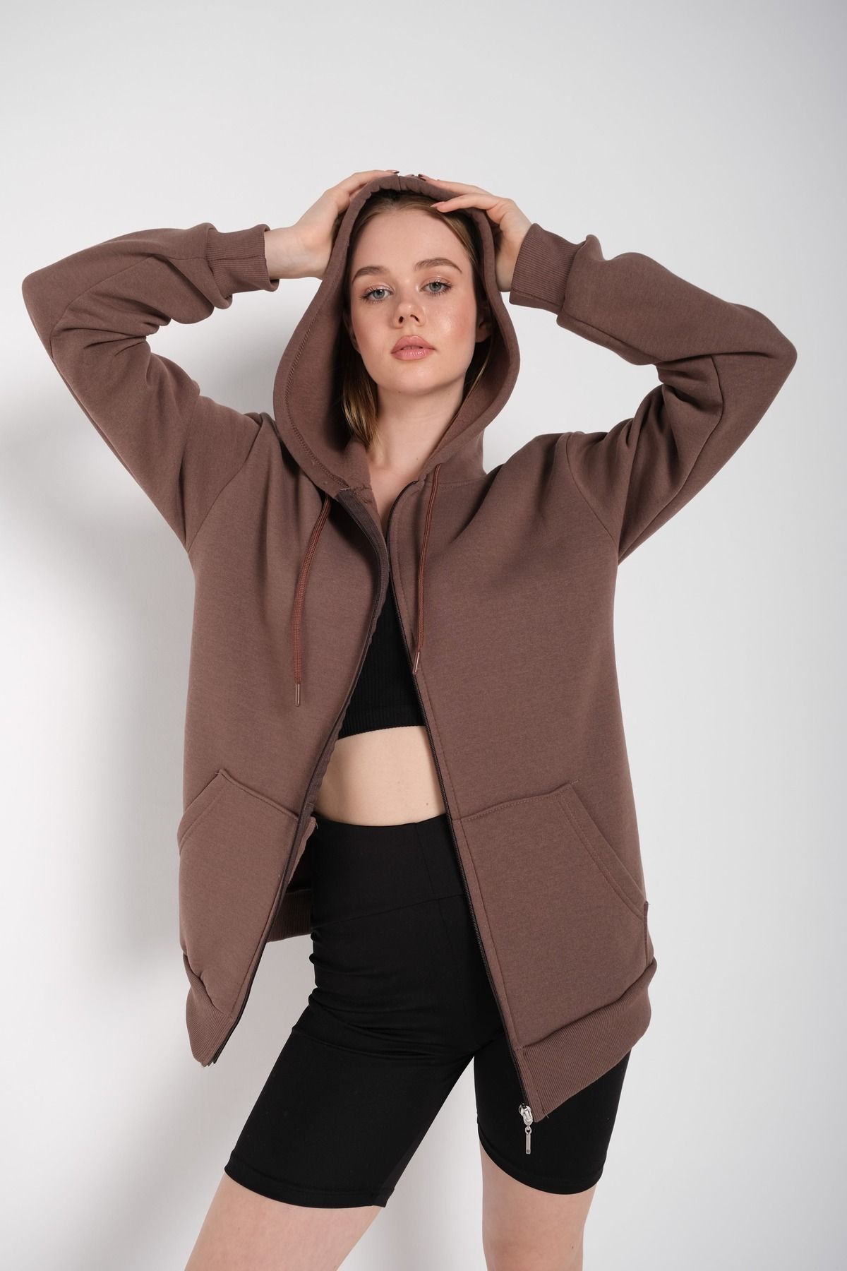 Sweatshirt cardigan deals womens