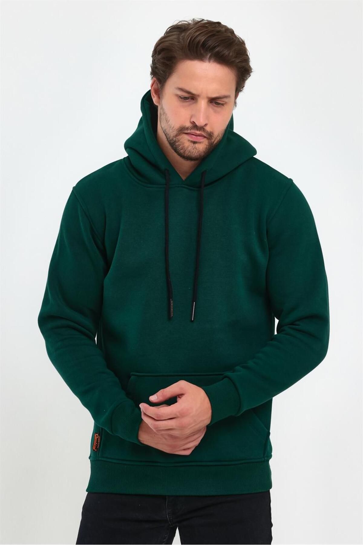 Dark shop green hoodie