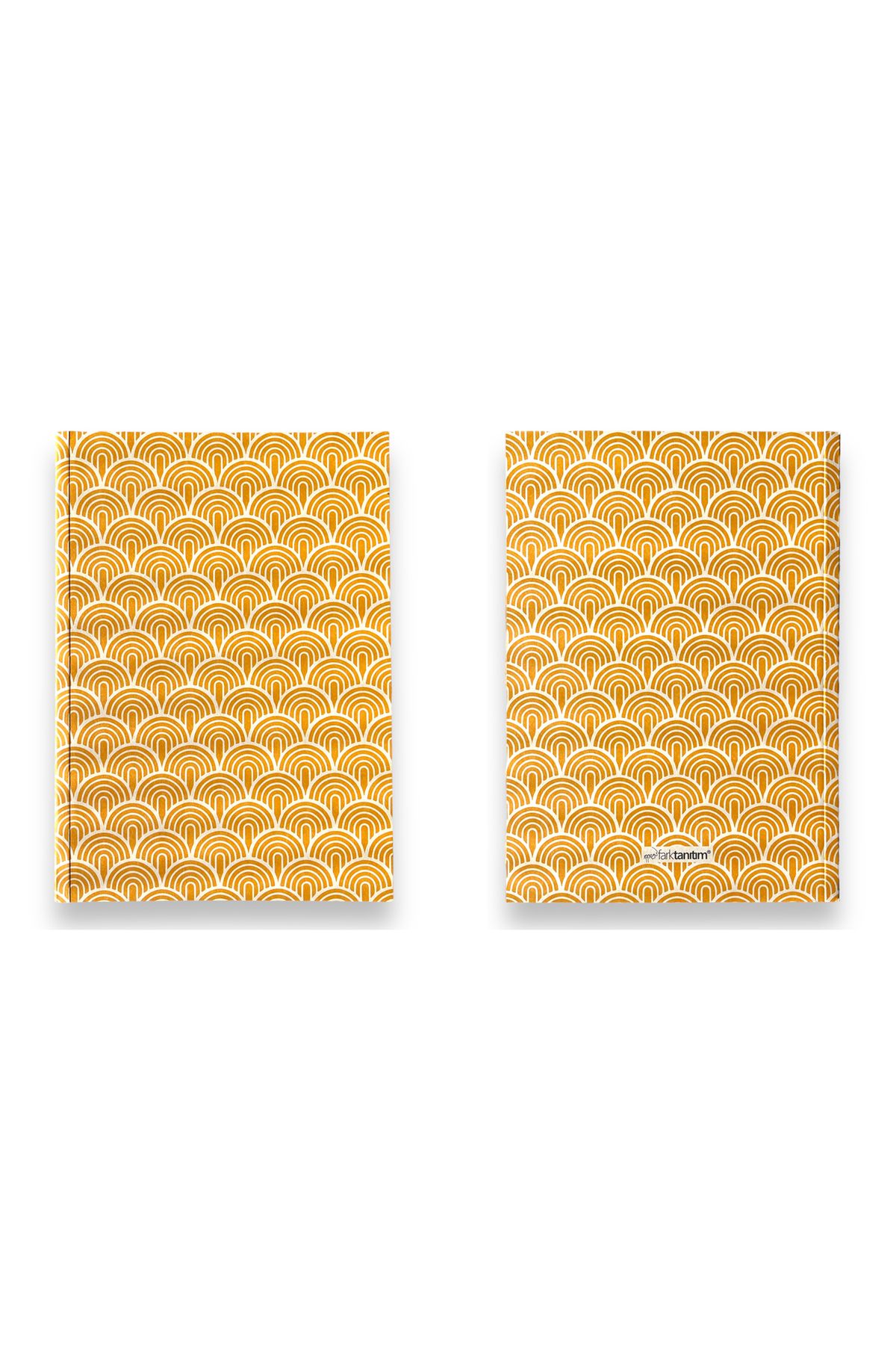 Fark Tanıtım-American Binding, A5 Checkered Notebook, 64 Sheets, 90gr. Ivory Paper (PATTERN II COVER DESIGN) 7