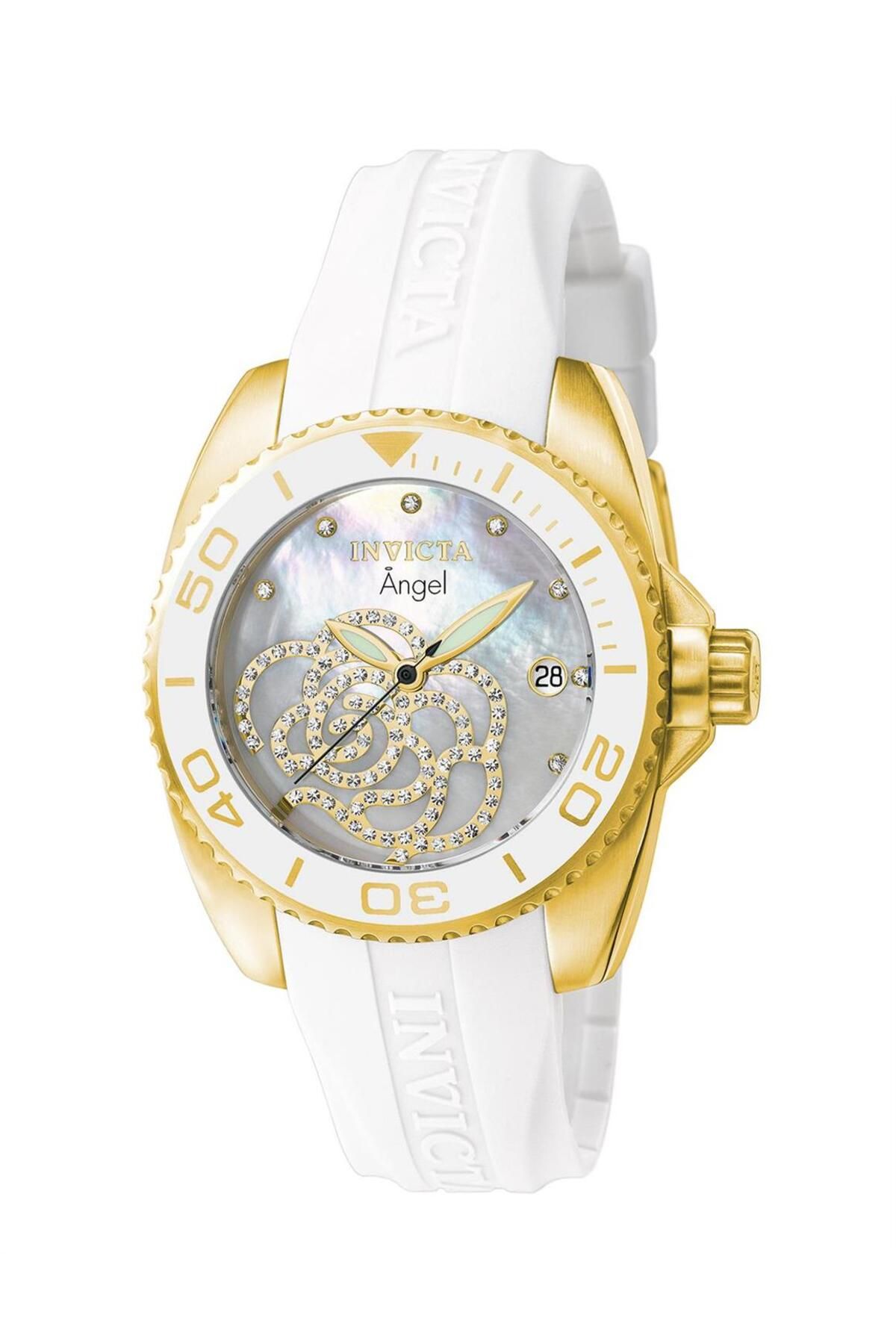 Invicta watch white band sales