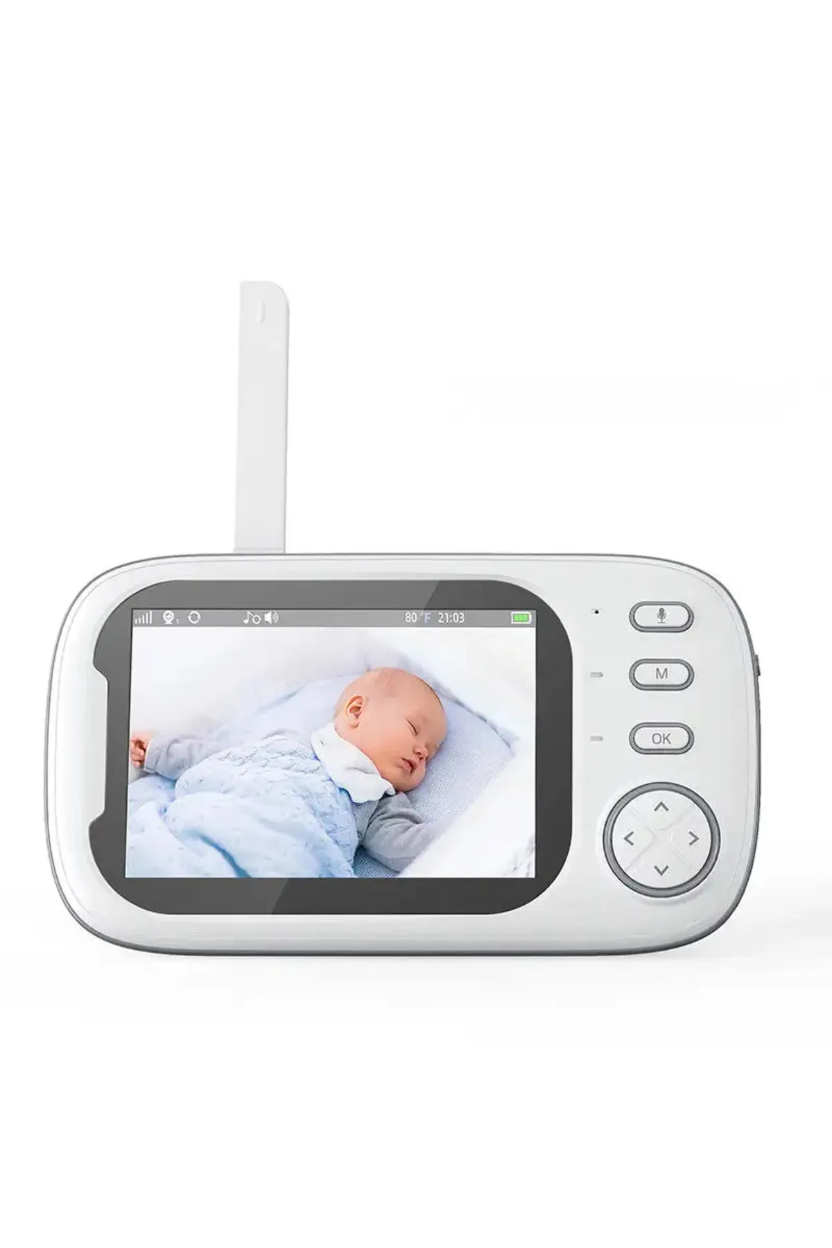 Silicon Valley Lcd Ekranlı Gece Görüşlü Bebek Monitörü - Bebek Izleme Kamerası Oda Sıcaklığı Kontrollü Kablosuz Ip fotoğrafı 3 (önizleme)