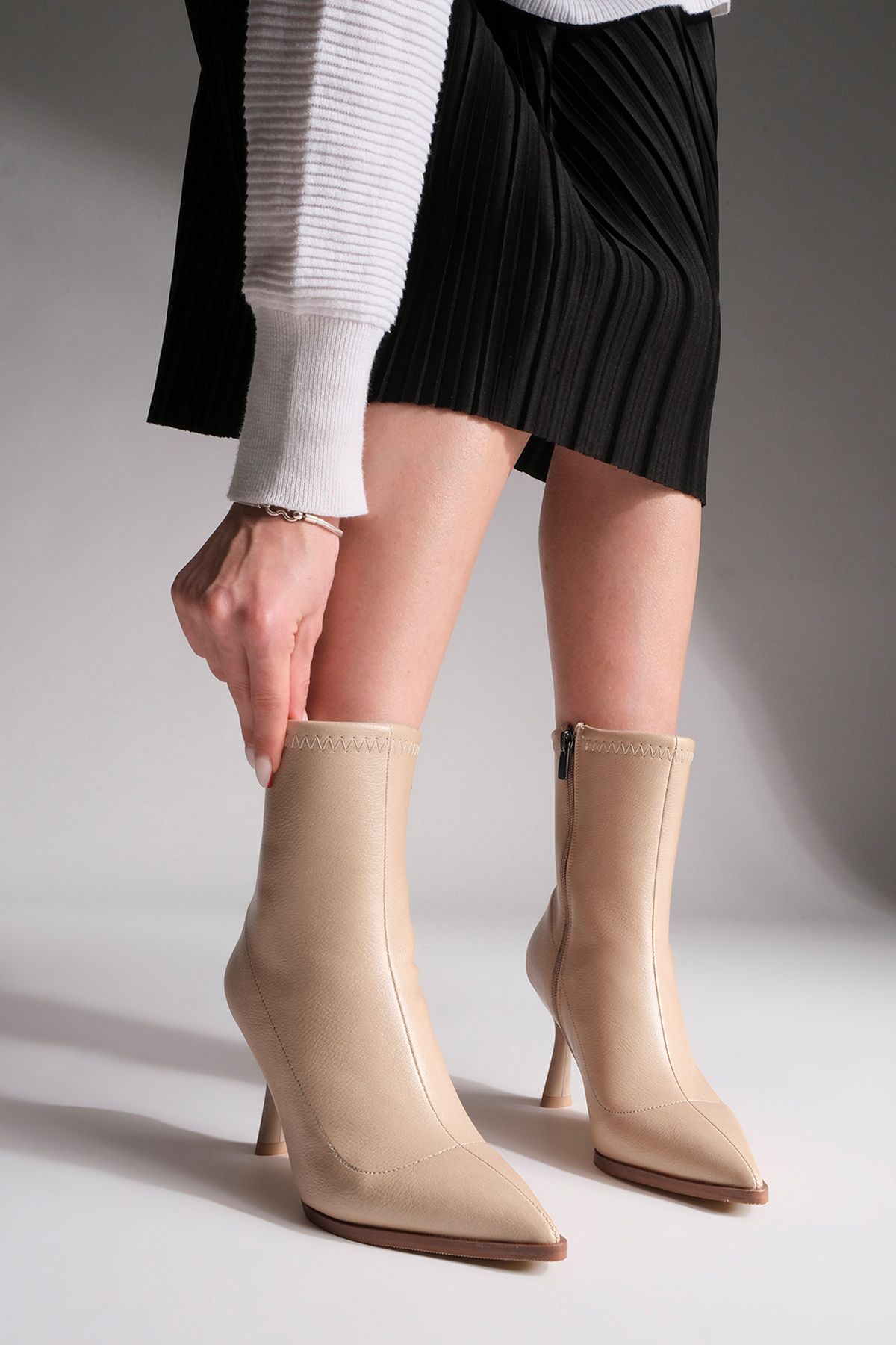 Buy beige Boots for Women by ADORLY Online | Ajio.com