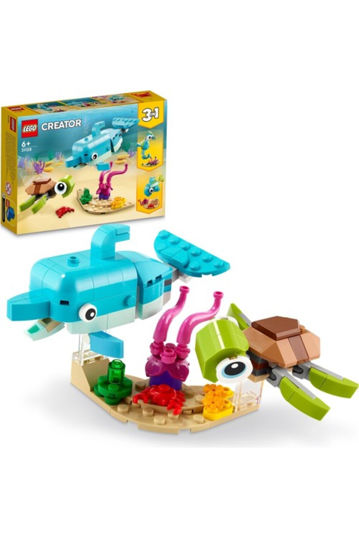 LEGO Creator 3 in 1 Deniz Hayvanları (137p) 31128 Lisanslı Ürün