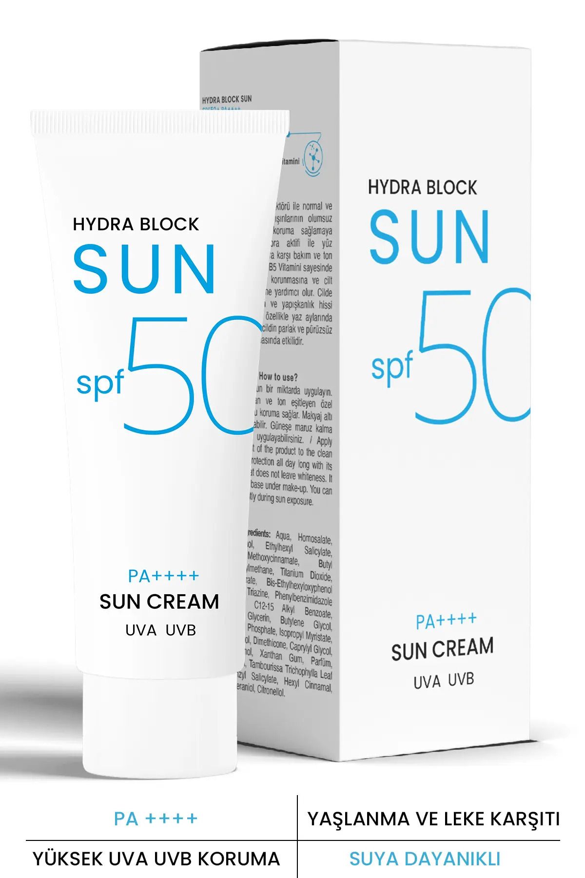 PROCSIN کرم ضد آفتاب Hydra Block SUN Spf 50+ کاهش قرمزی و التهاب پوست 50میل