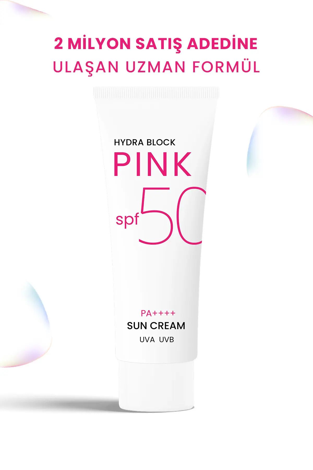 PROCSIN کرم ضد آفتاب رنگی Hydra Block Pink SPF50+ کاهش لک های پوستی 50 میل