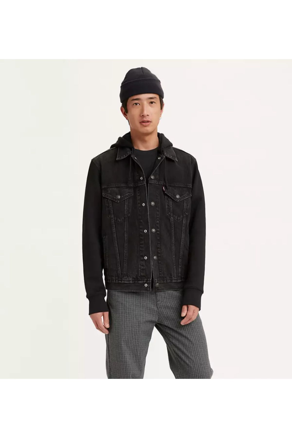 Hooded levi jackets clearance