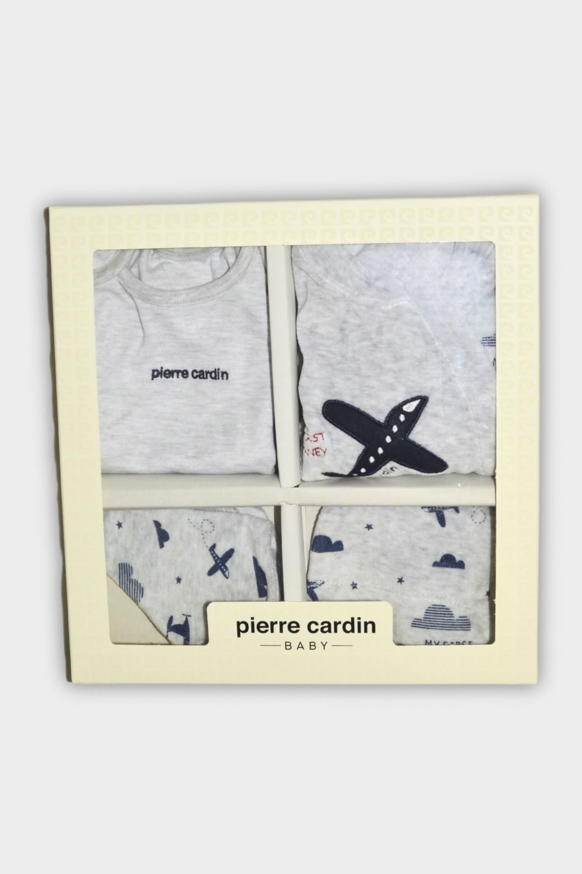 Pierre Cardin ست خروجی بیمارستان نوزاد مخملی هواپیما 4 عدد 305224