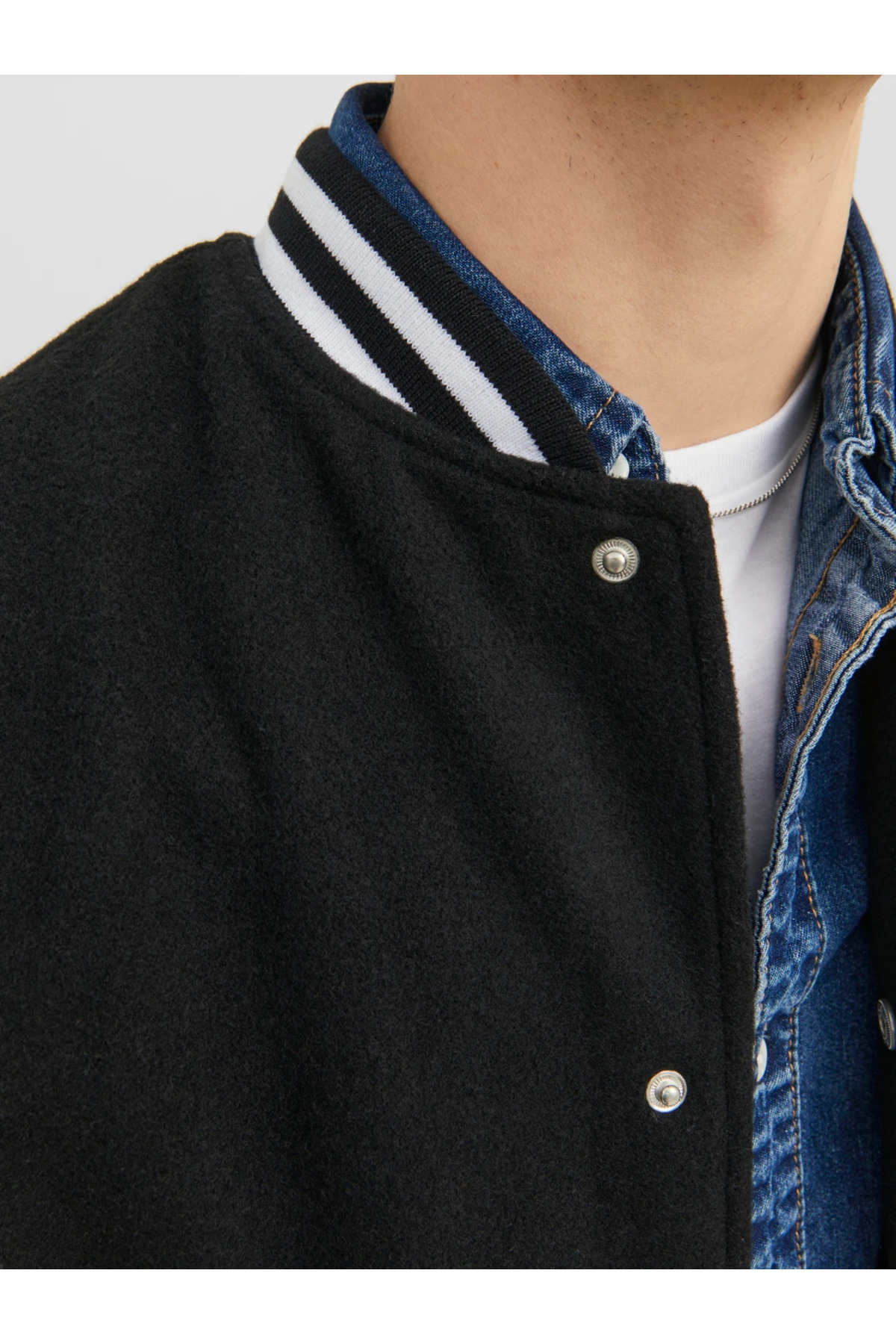 ژاکت مردانه مشکی Jack & Jones | 12236161 اورجینال - تصویر 2