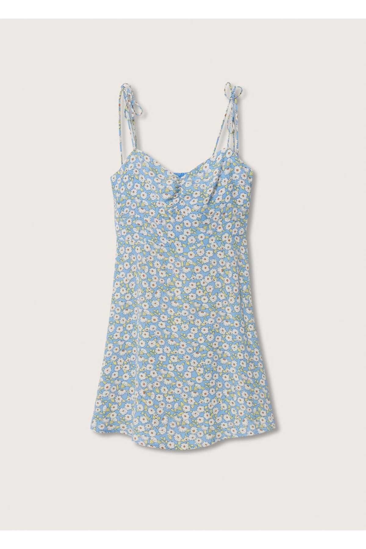 MANGO Woman-Rochie cu bretele cu model 3