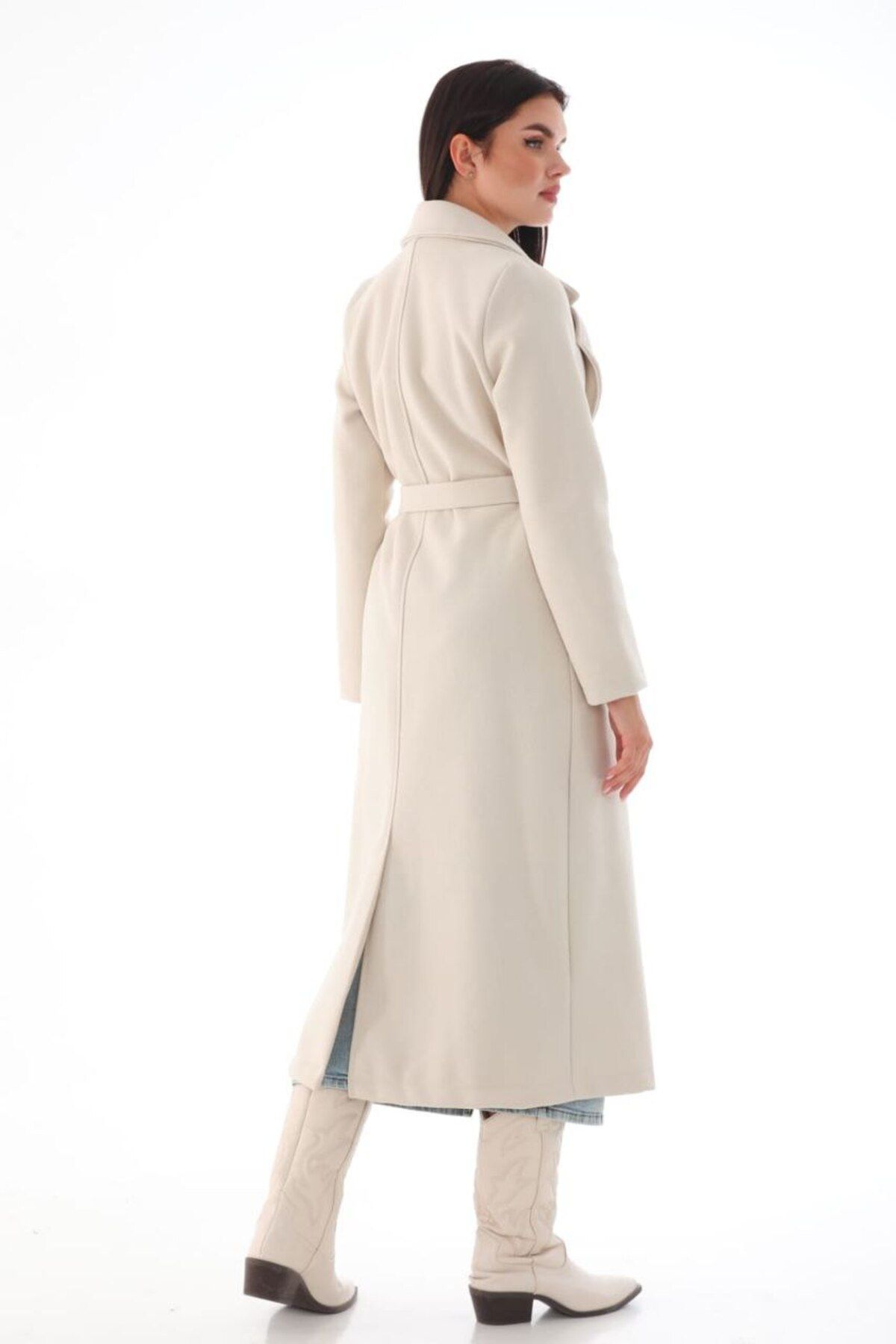 Lady Pixie Coat Beige Trendyol