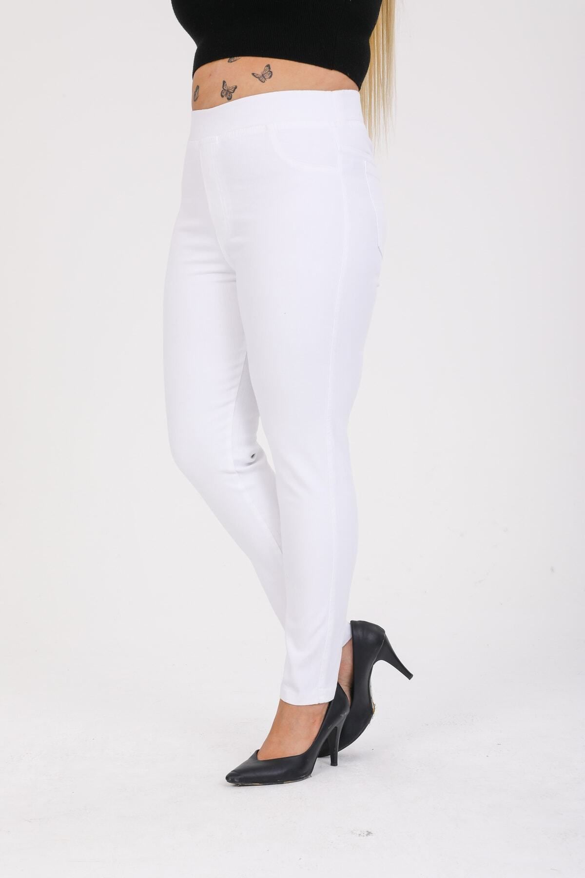 High waisted shop white skinny trousers