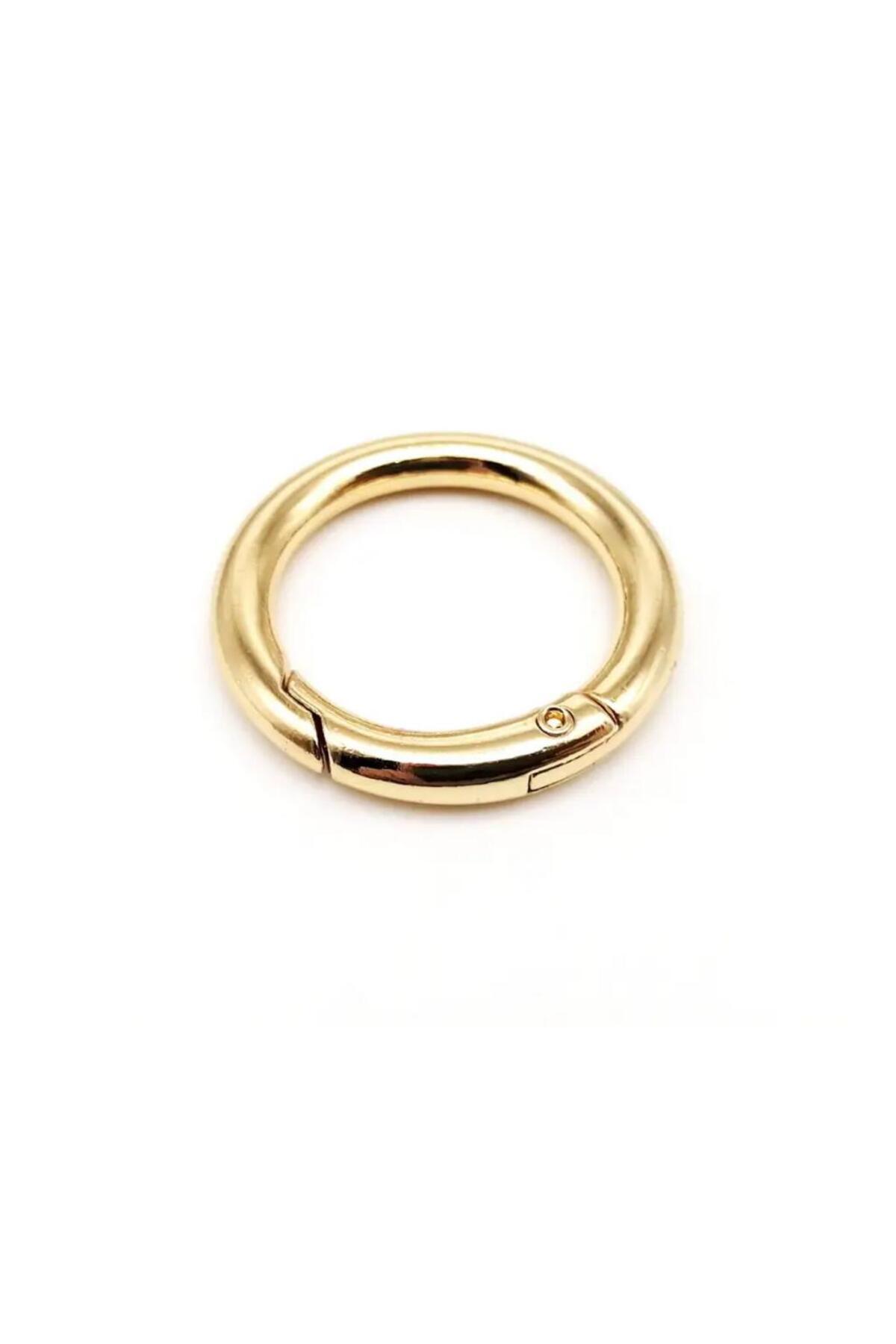 2 Cm Imported Bag Clip Round Spring Accessory Gold 10 Pieces - Metal Accessory