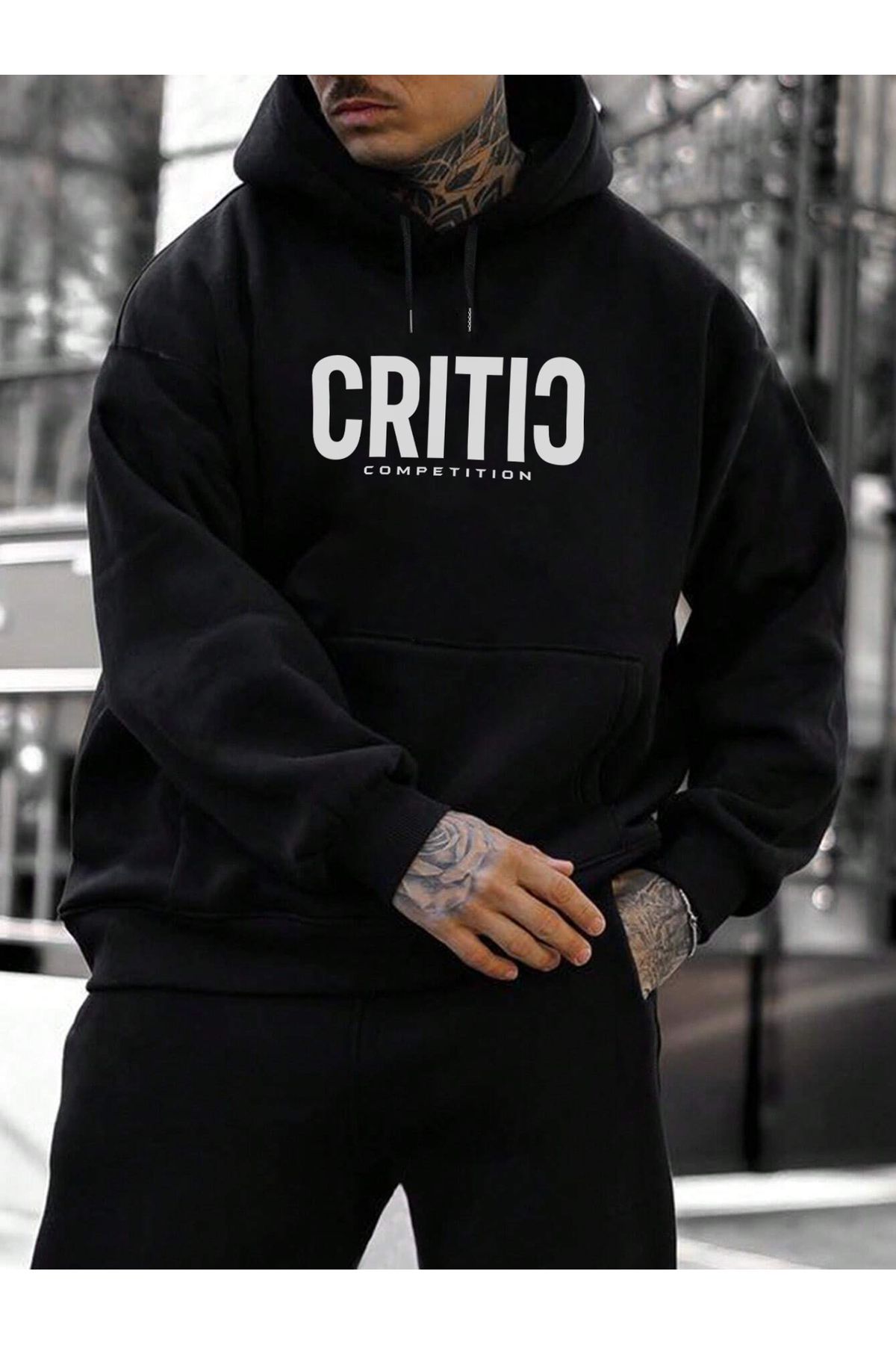 Jooy Company Critic Design Men s Hooded Sweatshirt Hoodie Trendyol