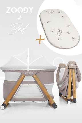 Kiwi Zoody 3 in 1 Bebek Beşiği, Oyun Parkı ve Park Yatak ve Zoody Yatak KW-20...