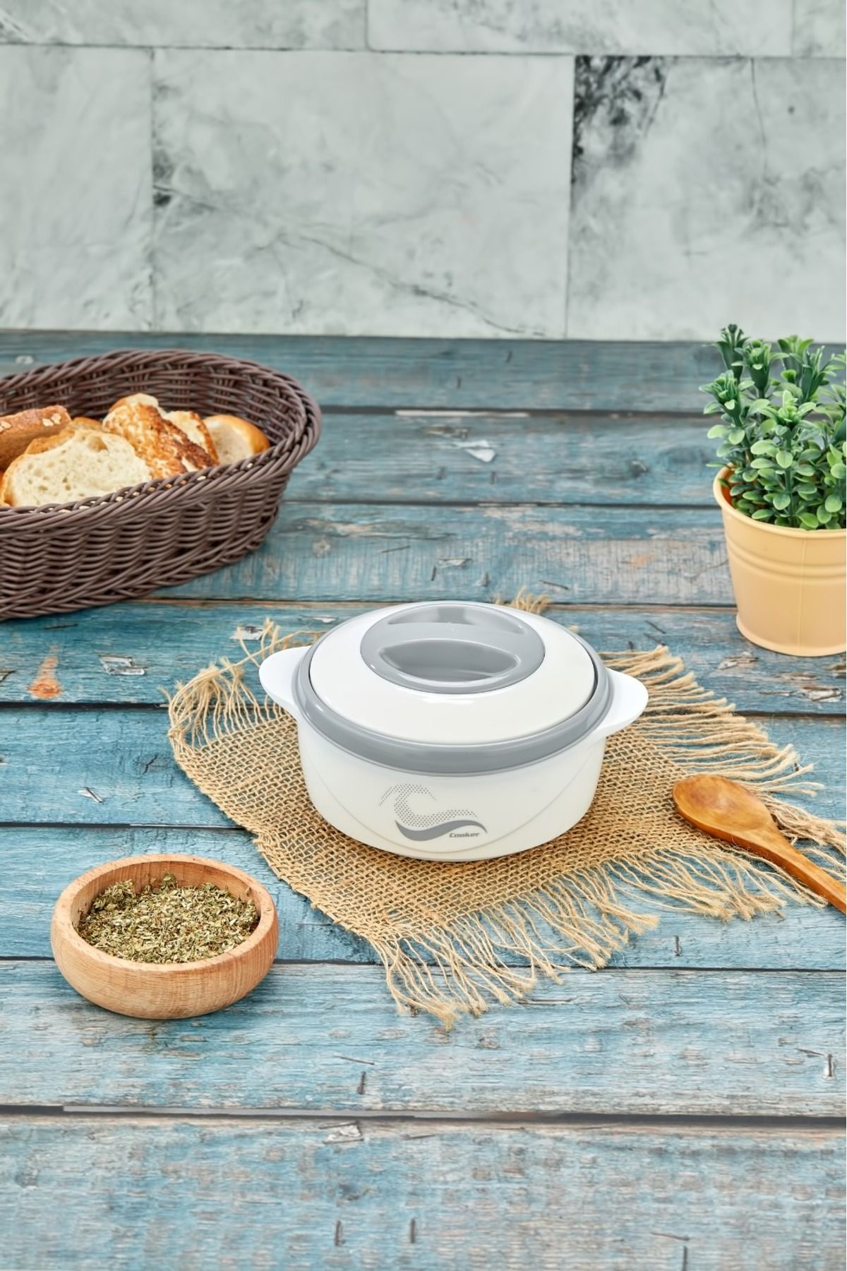 فلاسک سفید لوکس 500 میل آشپزخانه فولادی کوچک Cooker