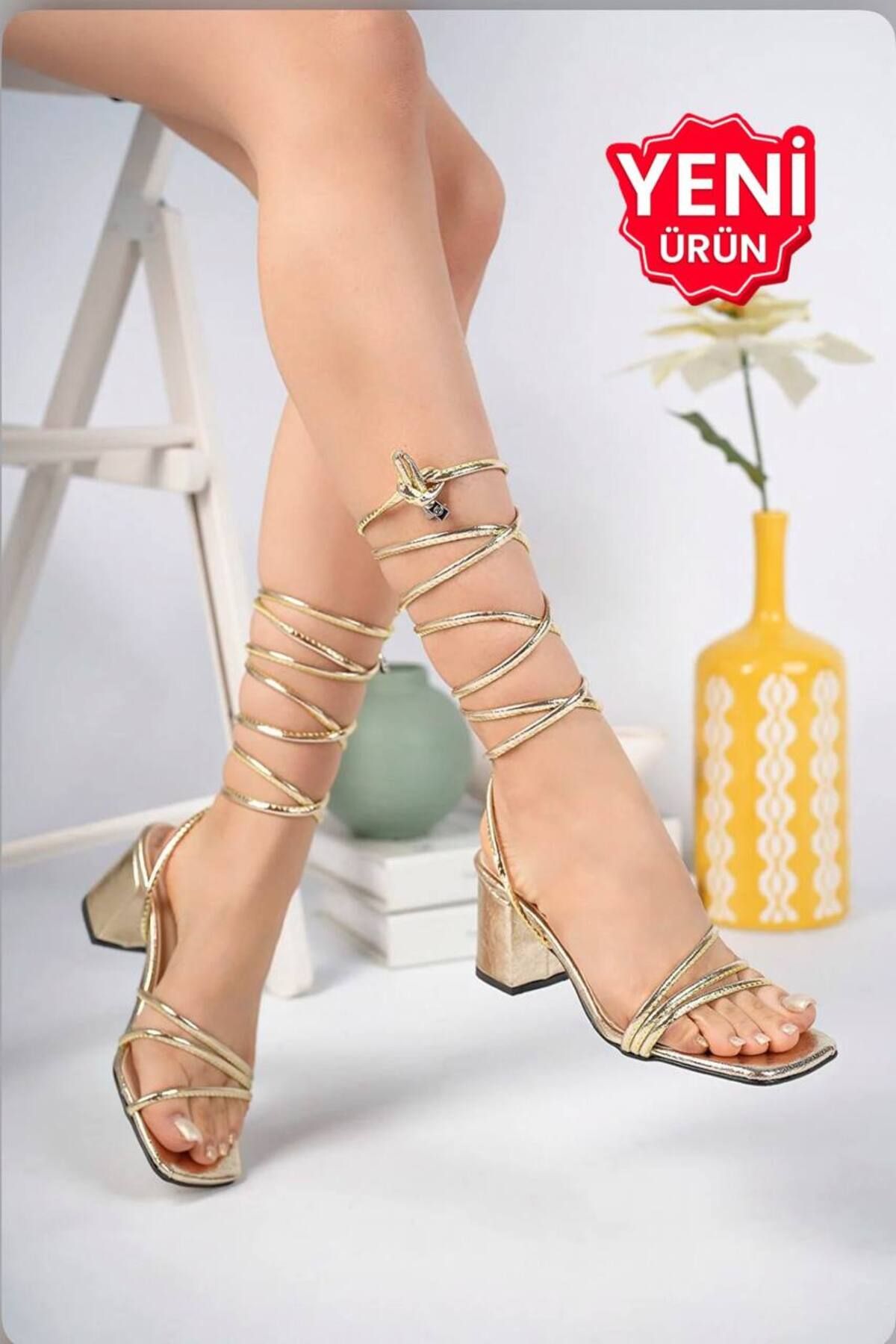 Gold evening shoes mid heel hot sale