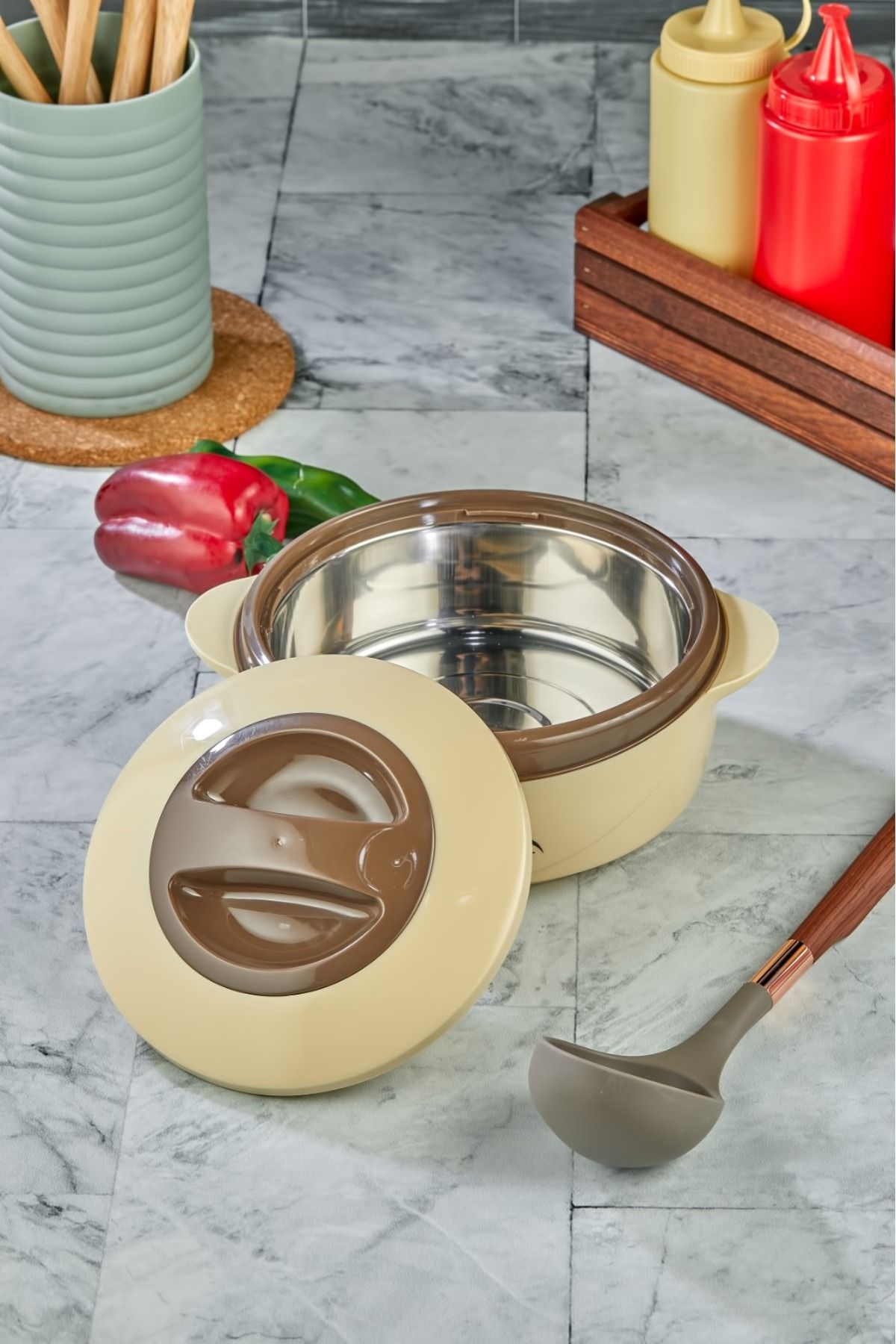 فلاسک نود لوکس 1 ، 5 لیتری بزرگ دوم فروش Poak Eat Termo Cooker