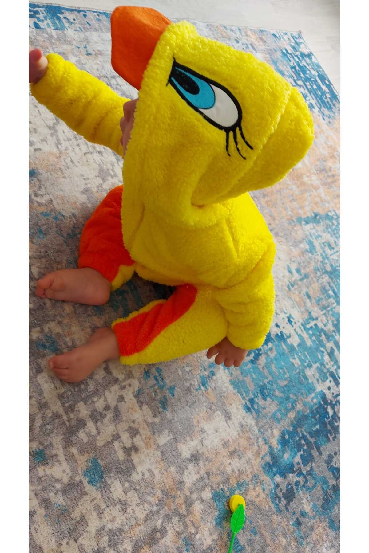 ERENİTY Welsoft Peluş Fermuarlı Kışlık Figürlü Çift Renkli Bebek Uyku Tulumu Çocuk Tulumu fotoğrafı 5 (önizleme)