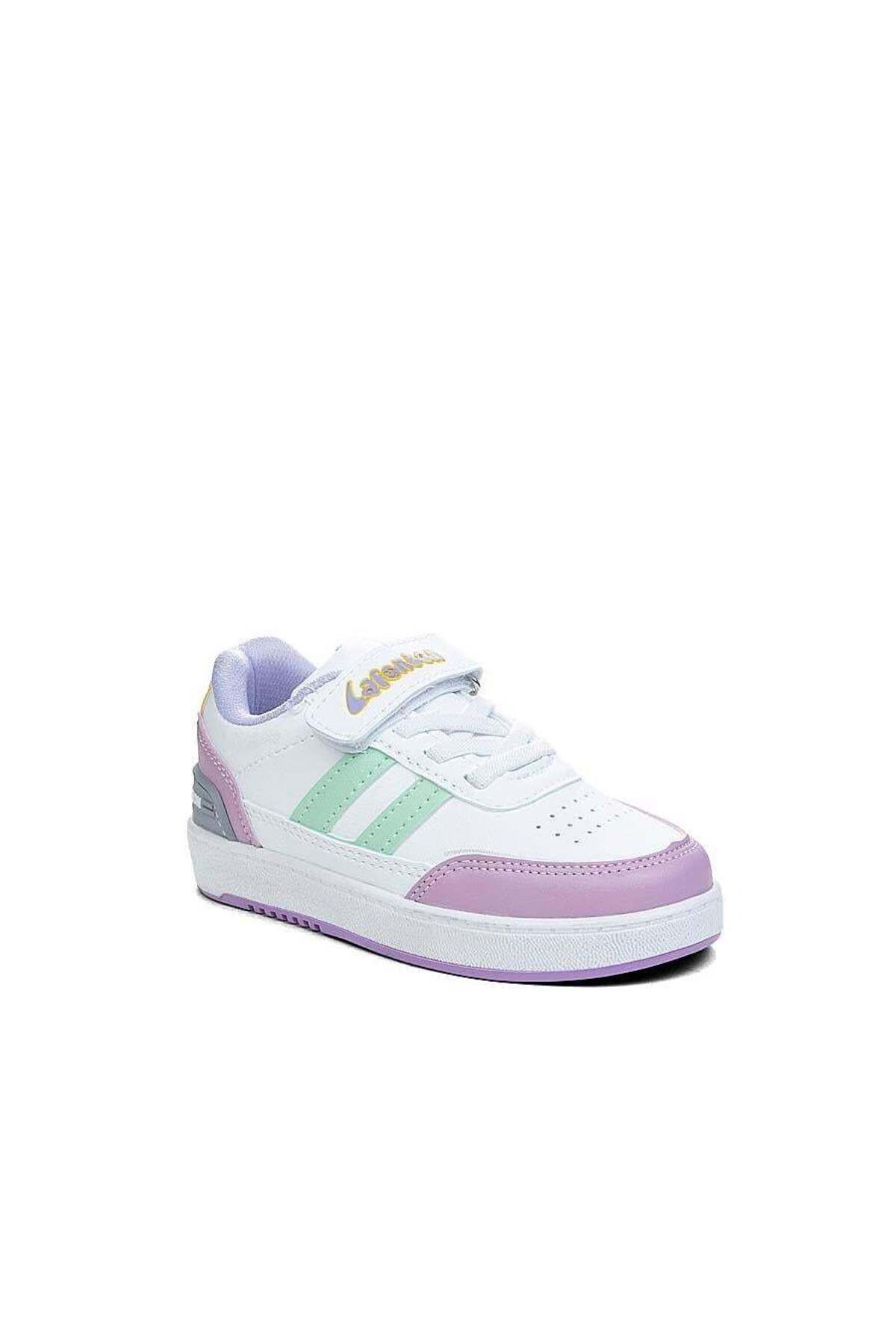 Moda Kad k y White Lilac Kids Unisex Sports Snekar Shoes Trendyol