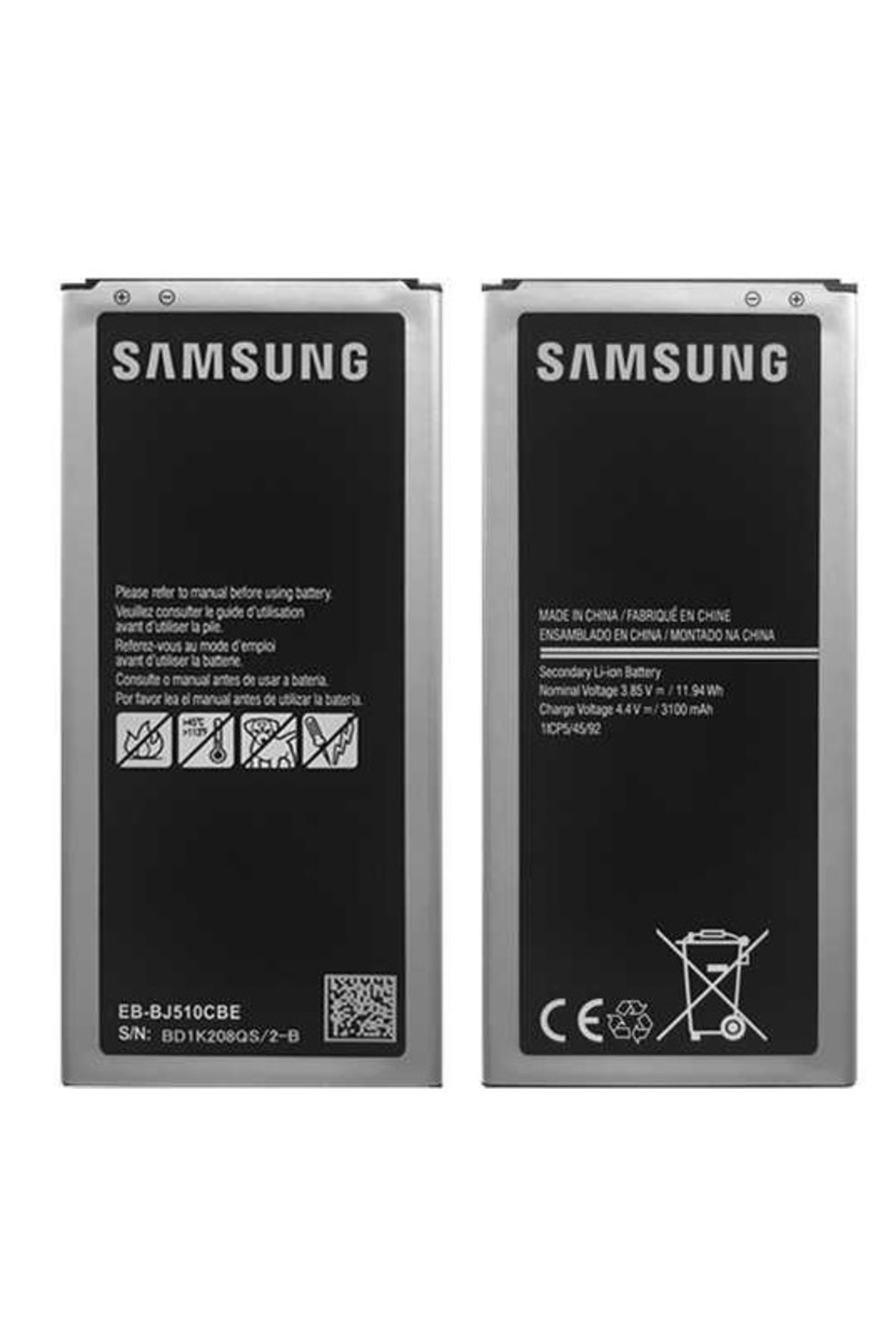 Genos Samsung Galaxy J5 2016 Kalitesinde Batarya Pil - SM-J510 Kalitesinde Batarya -