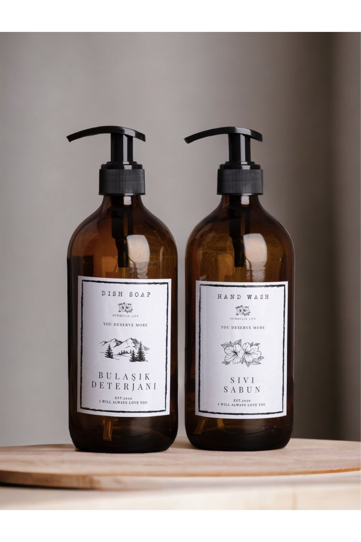 Glass outlet soap dispenser