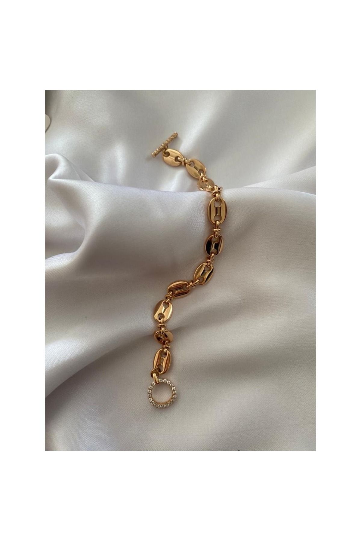 HD Bracelet Gold colored Without Stone Trendyol