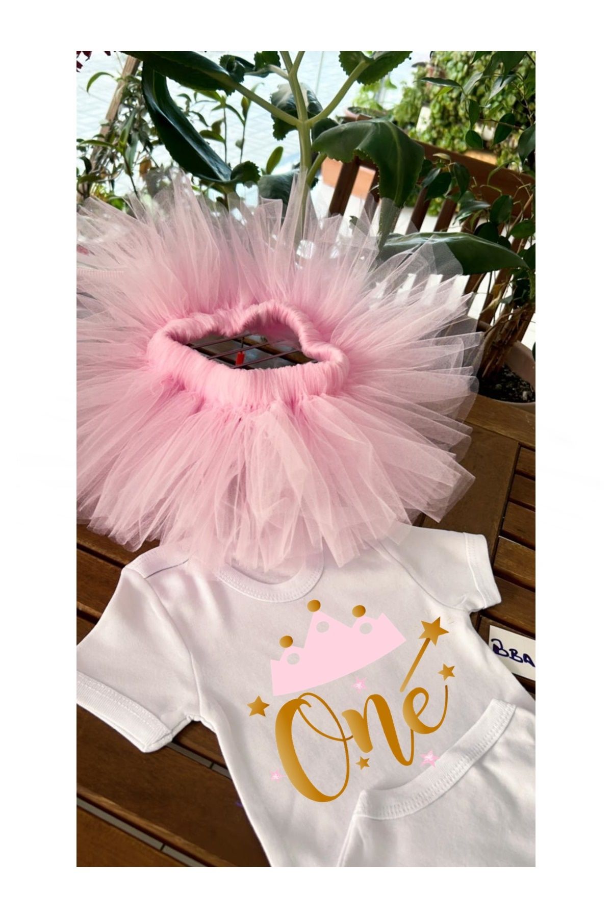 bba new trend 1 YEAR OLD TUTU SKIRT WITH LOGO 1 YEAR OLD BIRTHDAY