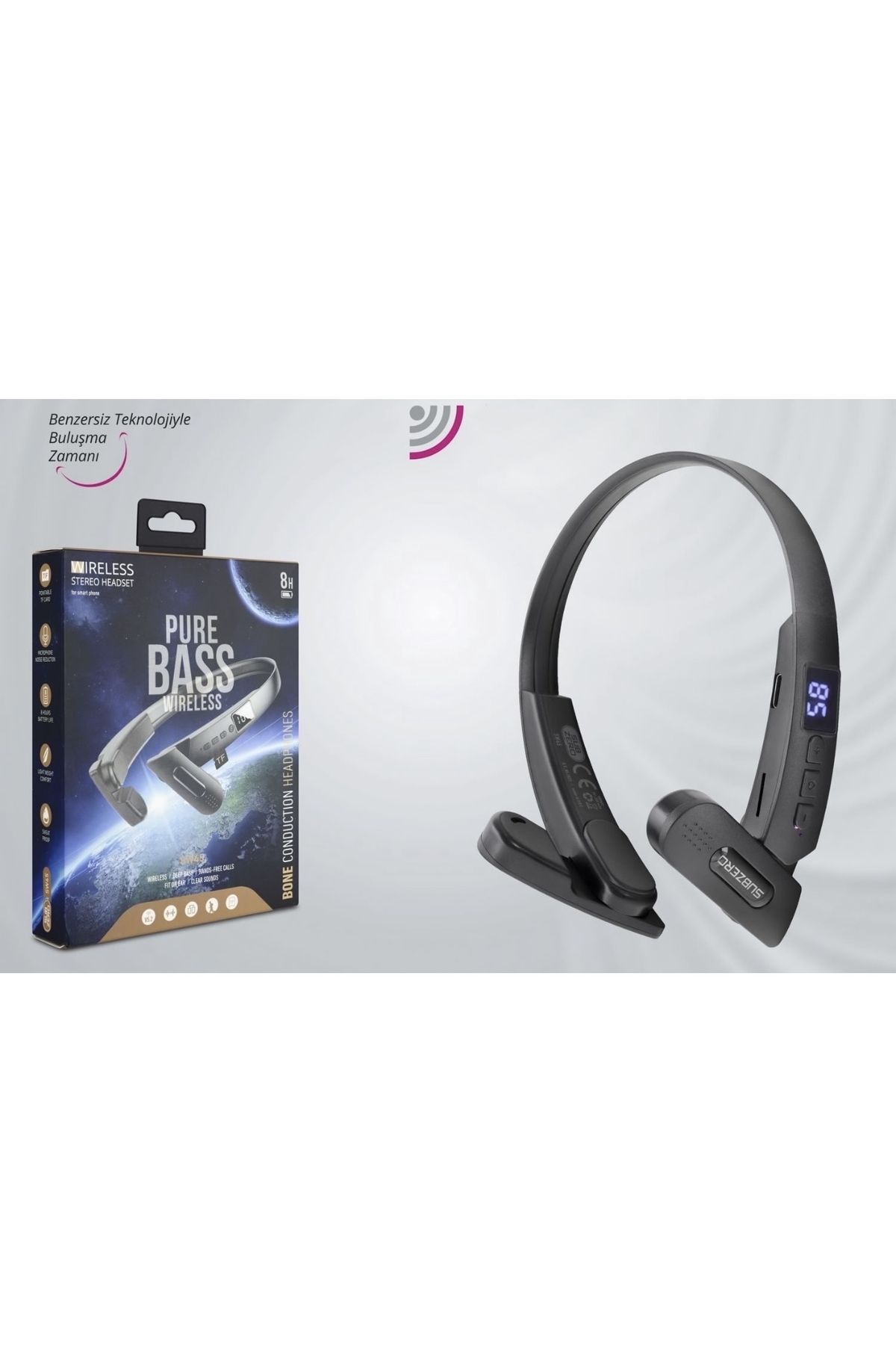 Dynego Sw45 Zub Kablosuz Bluetooth Kulaklık Wıreless Stereo Süper Bass Boyun Askılı Sporcu Kulaklığı