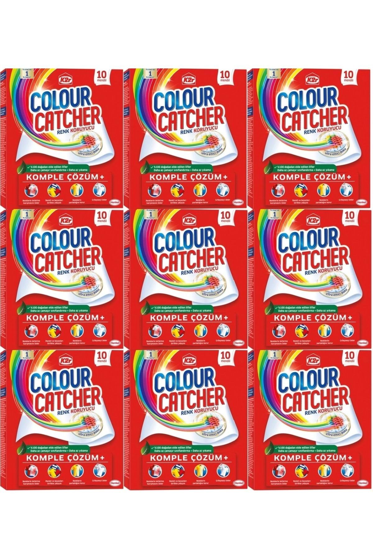 K2R Colour Catcher Renk Koruyucu Mendil 90 Lı Set (9PK*10)